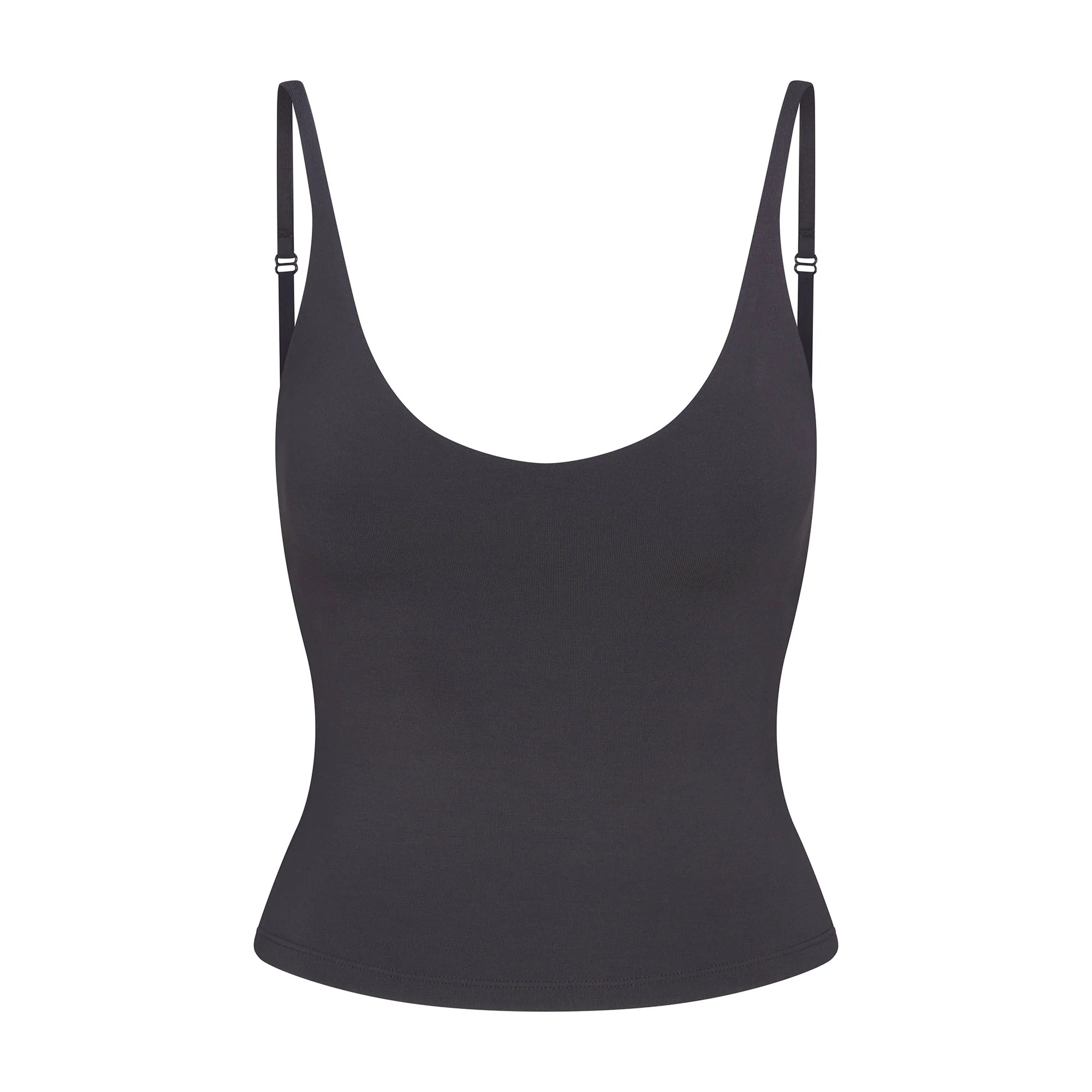 SMOOTH LAYERS SCOOP NECK CAMI | GRAPHITE