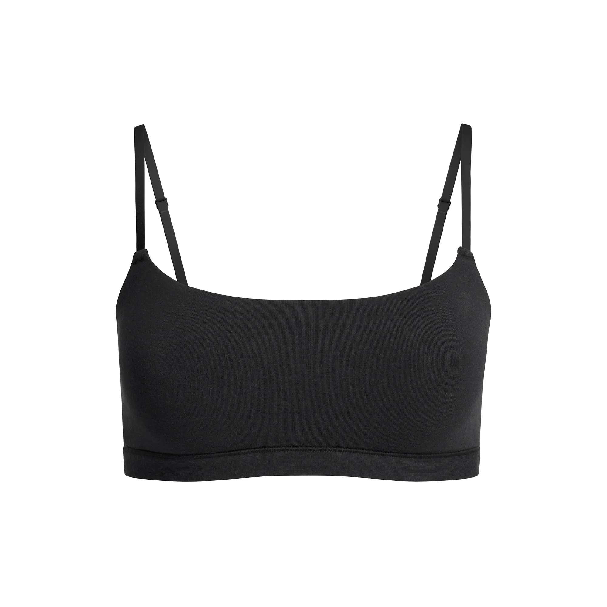 COTTON JERSEY SCOOP BRALETTE | SOOT