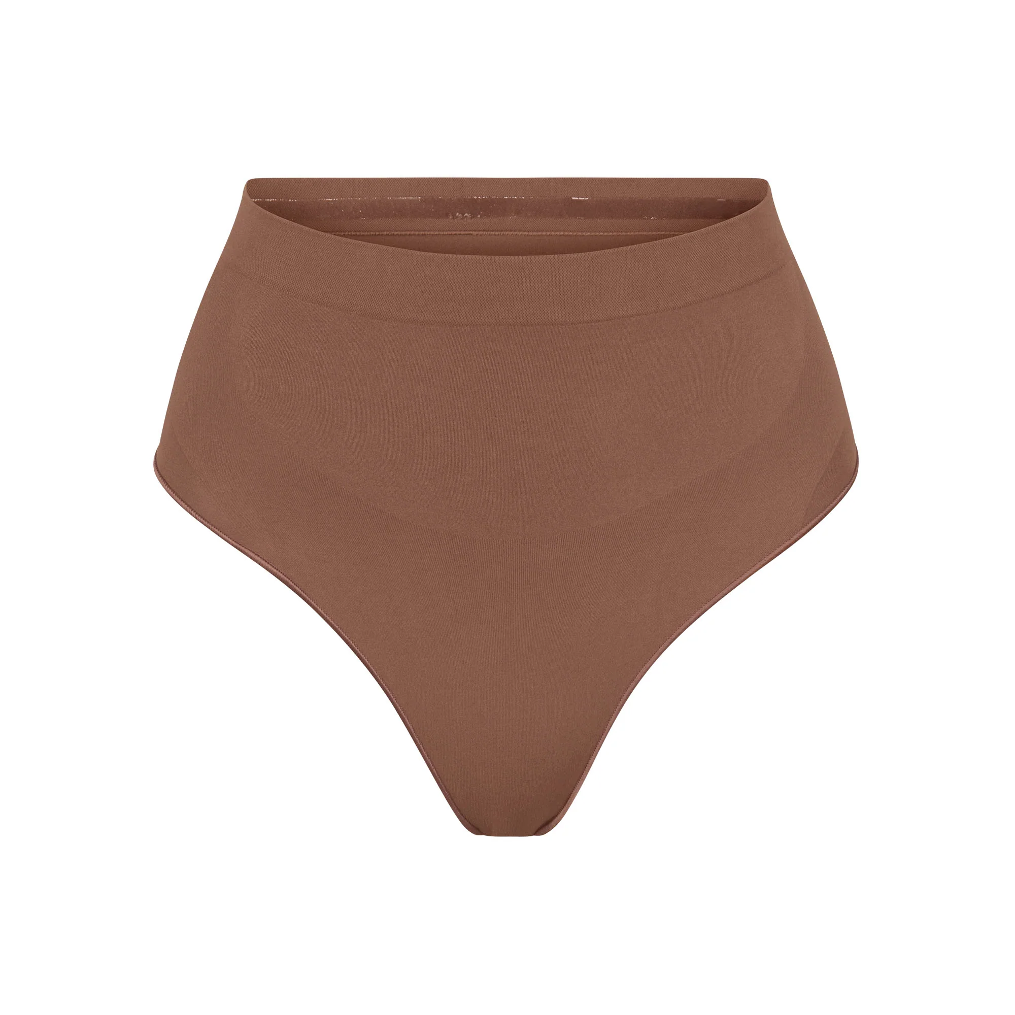 SEAMLESS SCULPT MID WAIST THONG | OCHRE