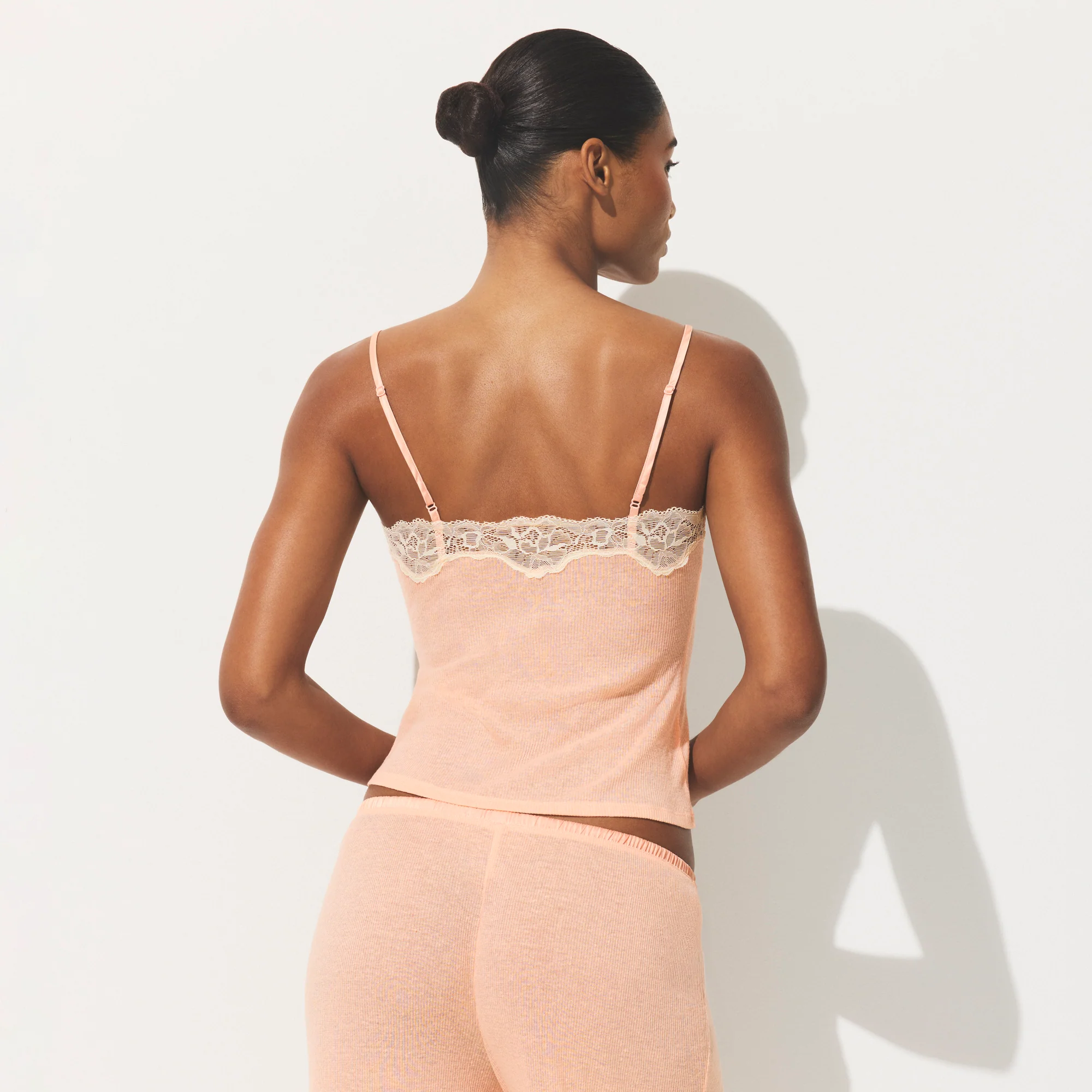 SHEER RIB LACE CAMI | VILLA