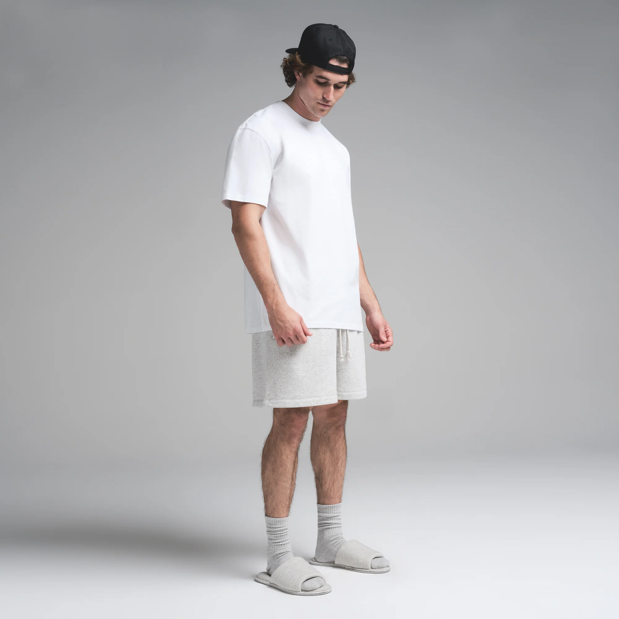 HEAVYWEIGHT COTTON MENS RELAXED T-SHIRT | CHALK