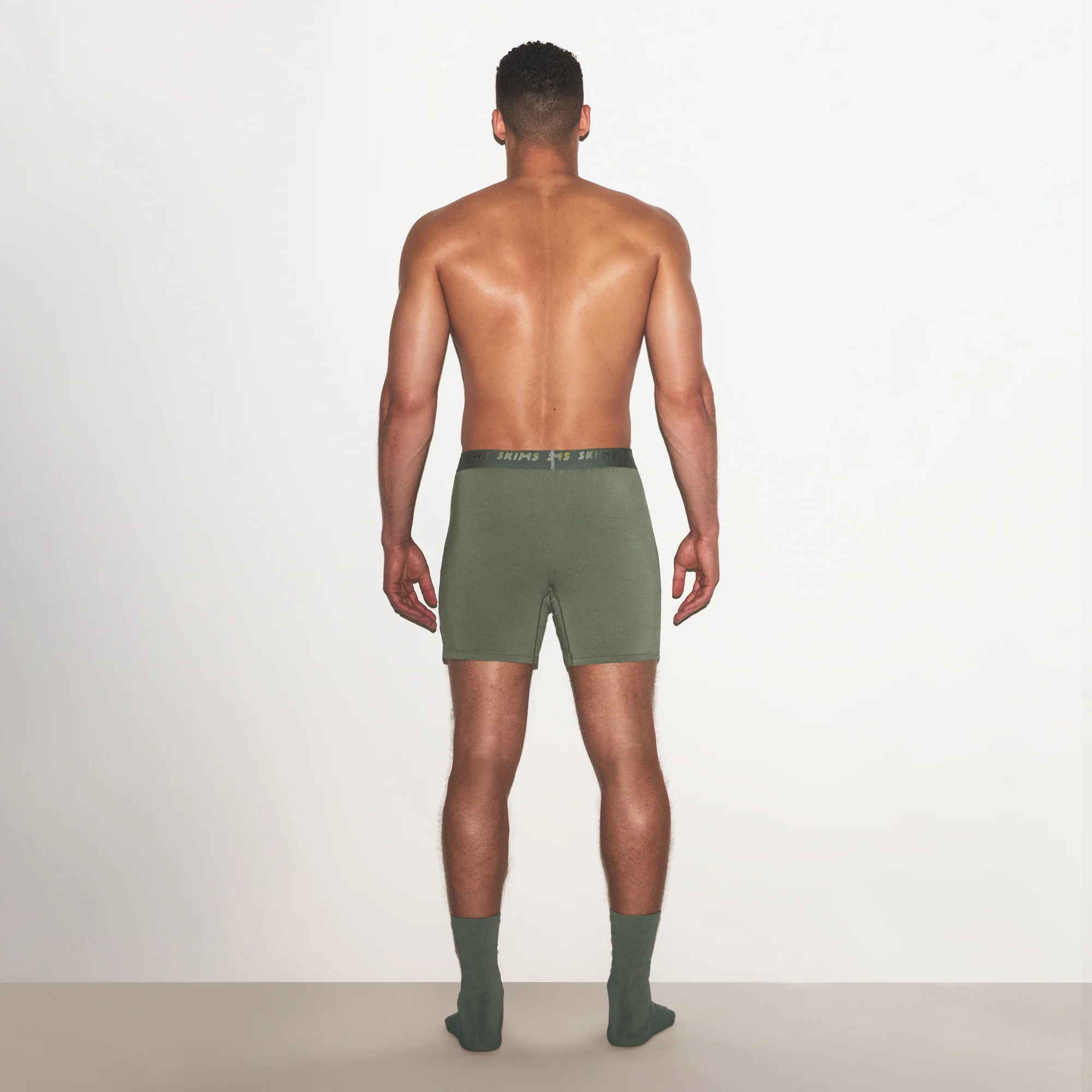 SKIMS STRETCH MENS KNIT BOXER | LAUREL