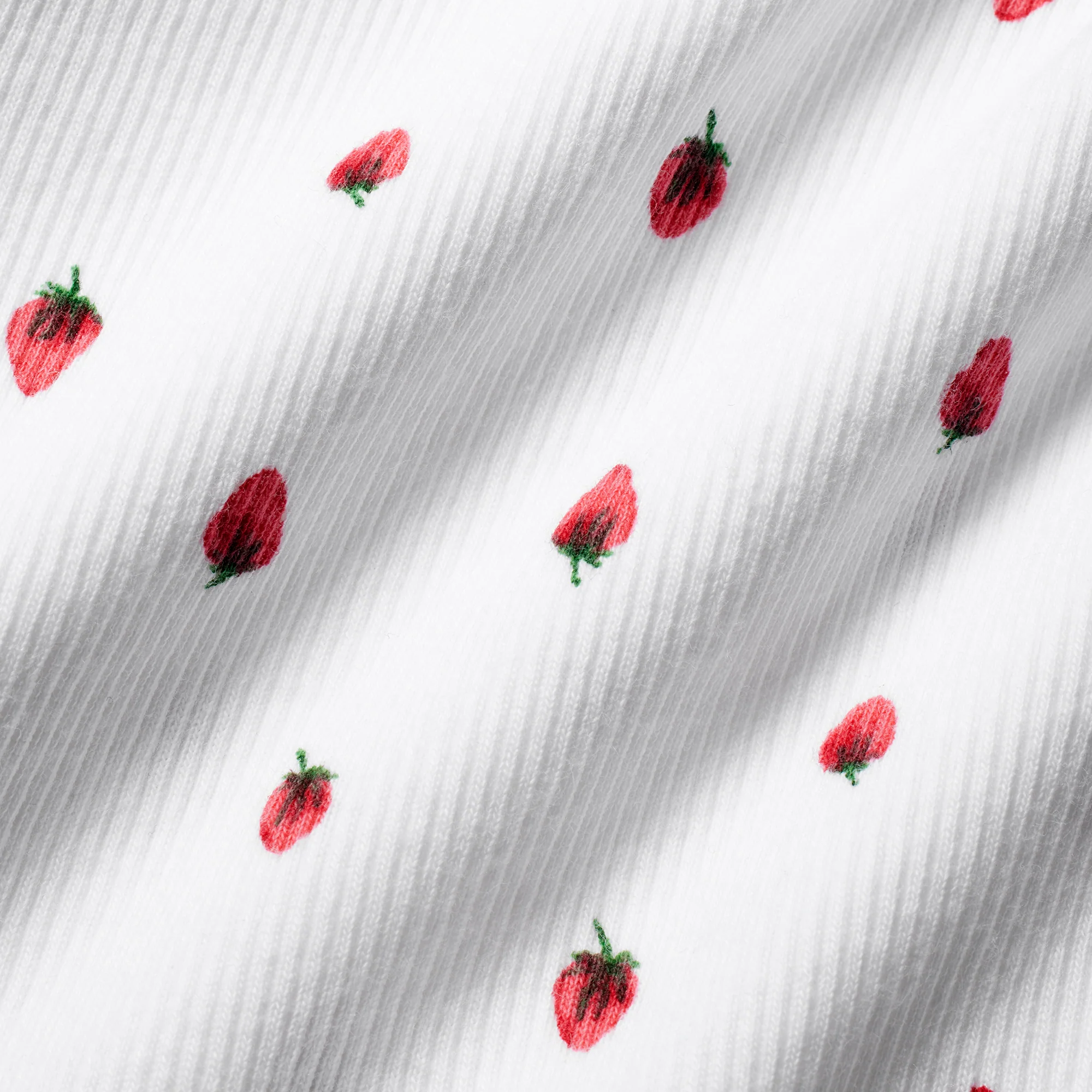 COTTON RIB BOXER | SNOW STRAWBERRY PRINT