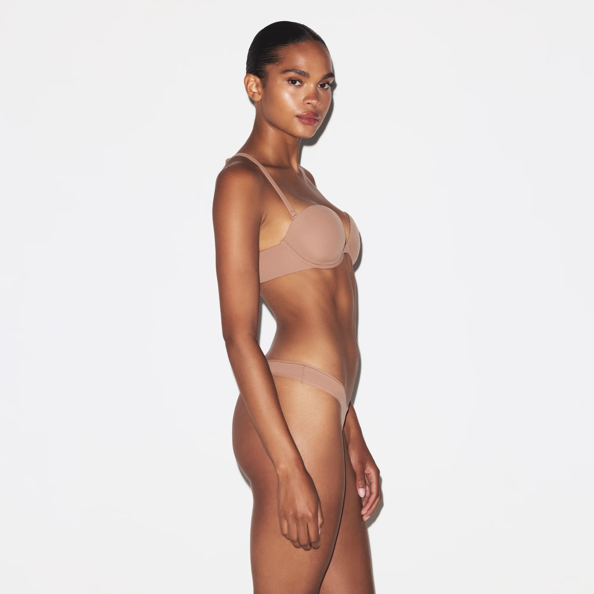 FITS EVERYBODY RACERBACK DEMI BRA | CLAY