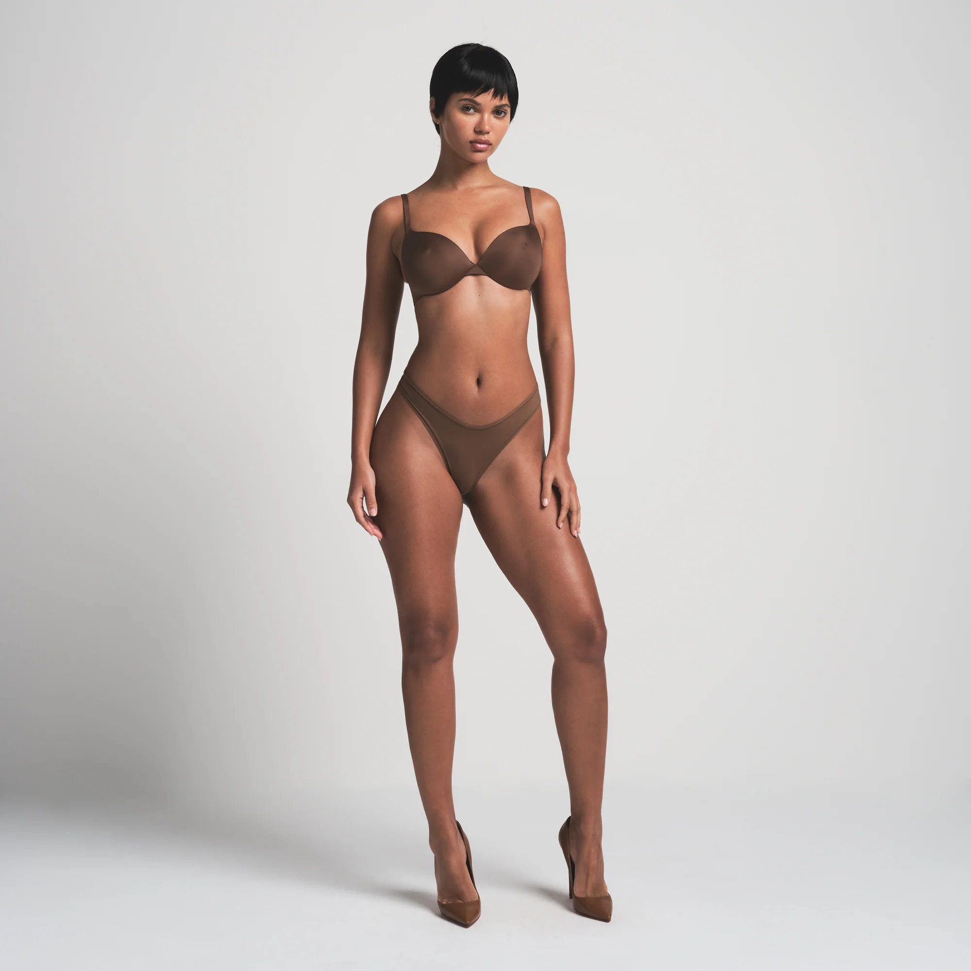 SKIMS ULTIMATE NIPPLE PUSH-UP BRA | CLAY