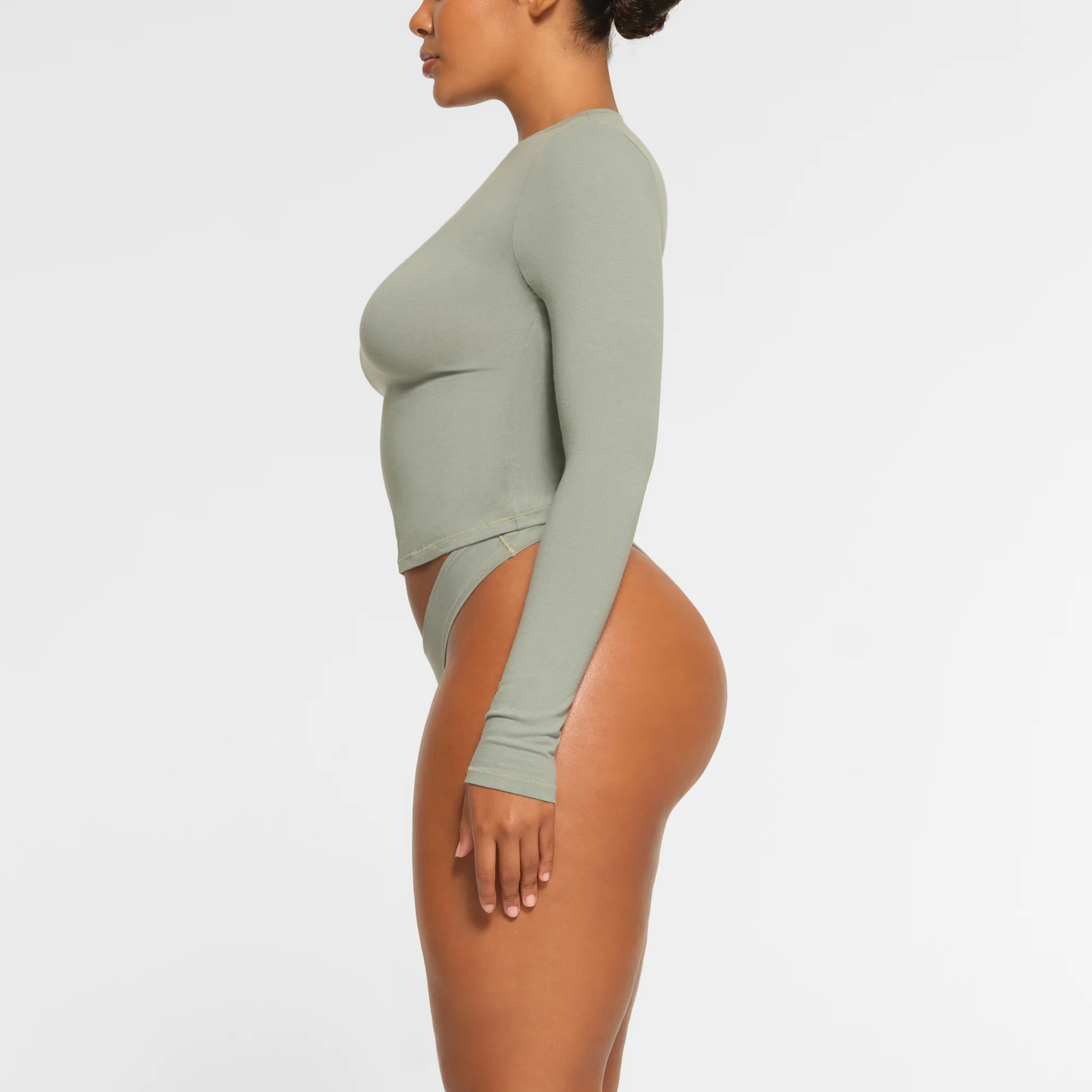 COTTON JERSEY LONG SLEEVE T-SHIRT | SOOT