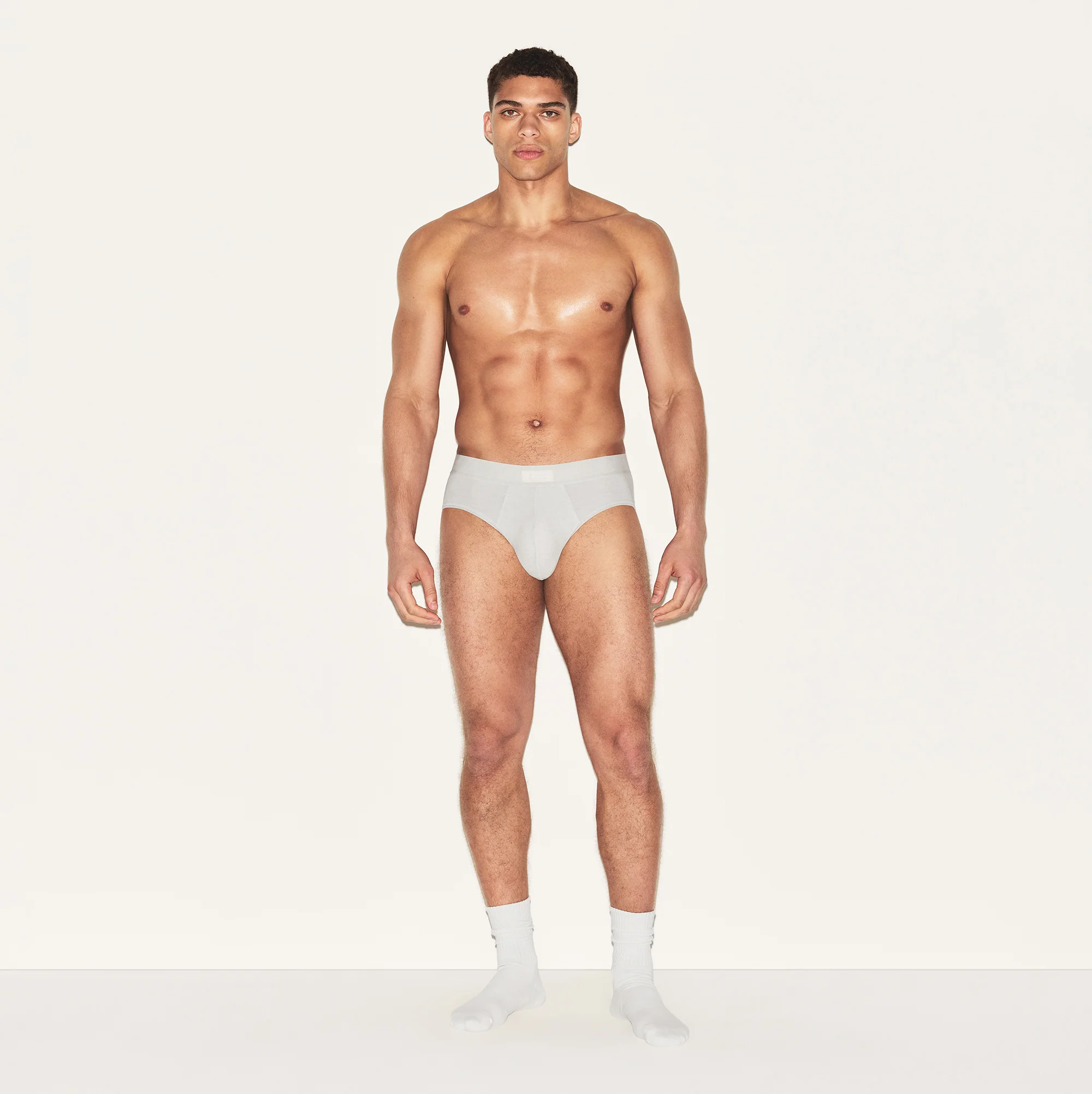 SKIMS COTTON MENS BRIEF 3-PACK | HEATHER MULTI
