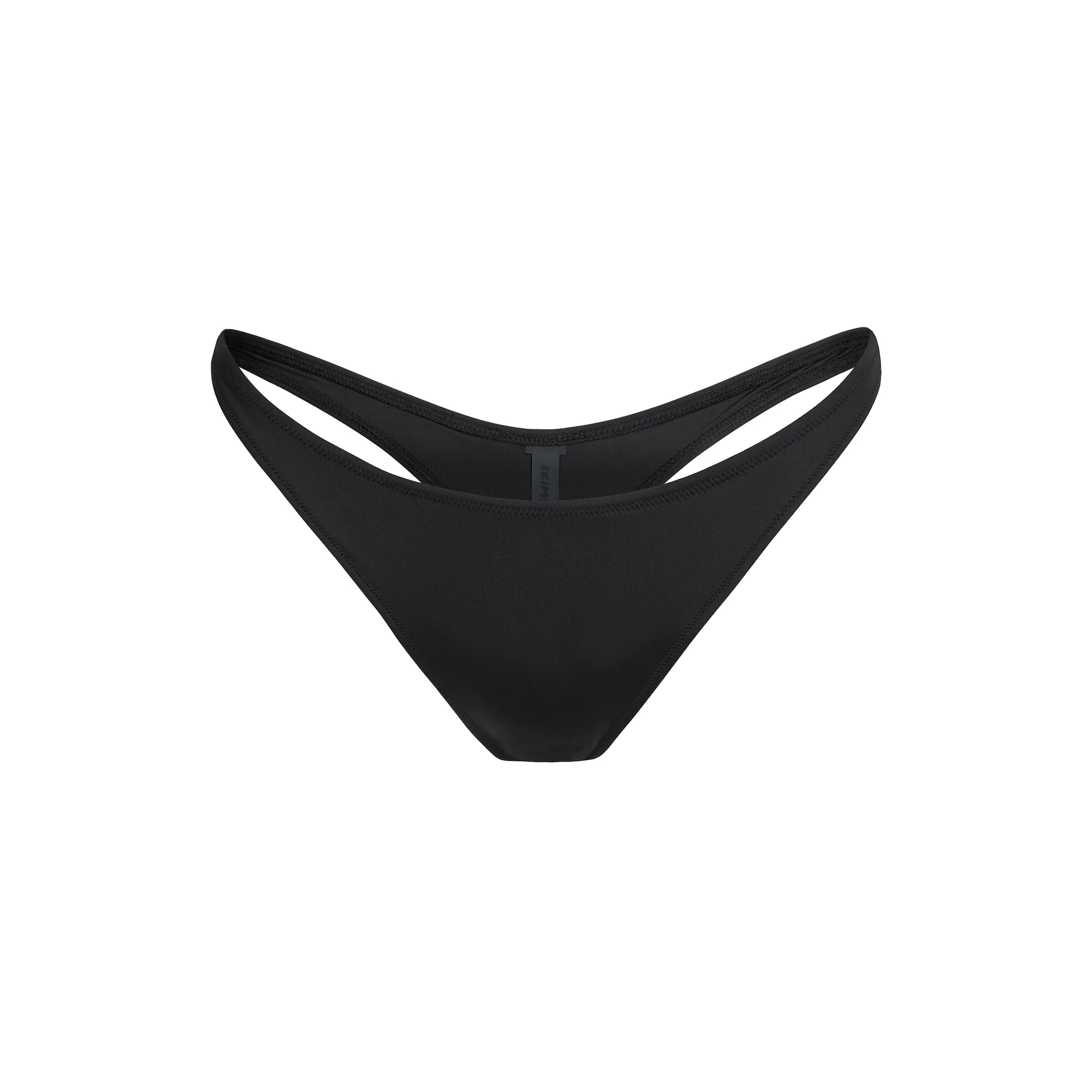 SIGNATURE SWIM THONG BIKINI BOTTOM | ONYX