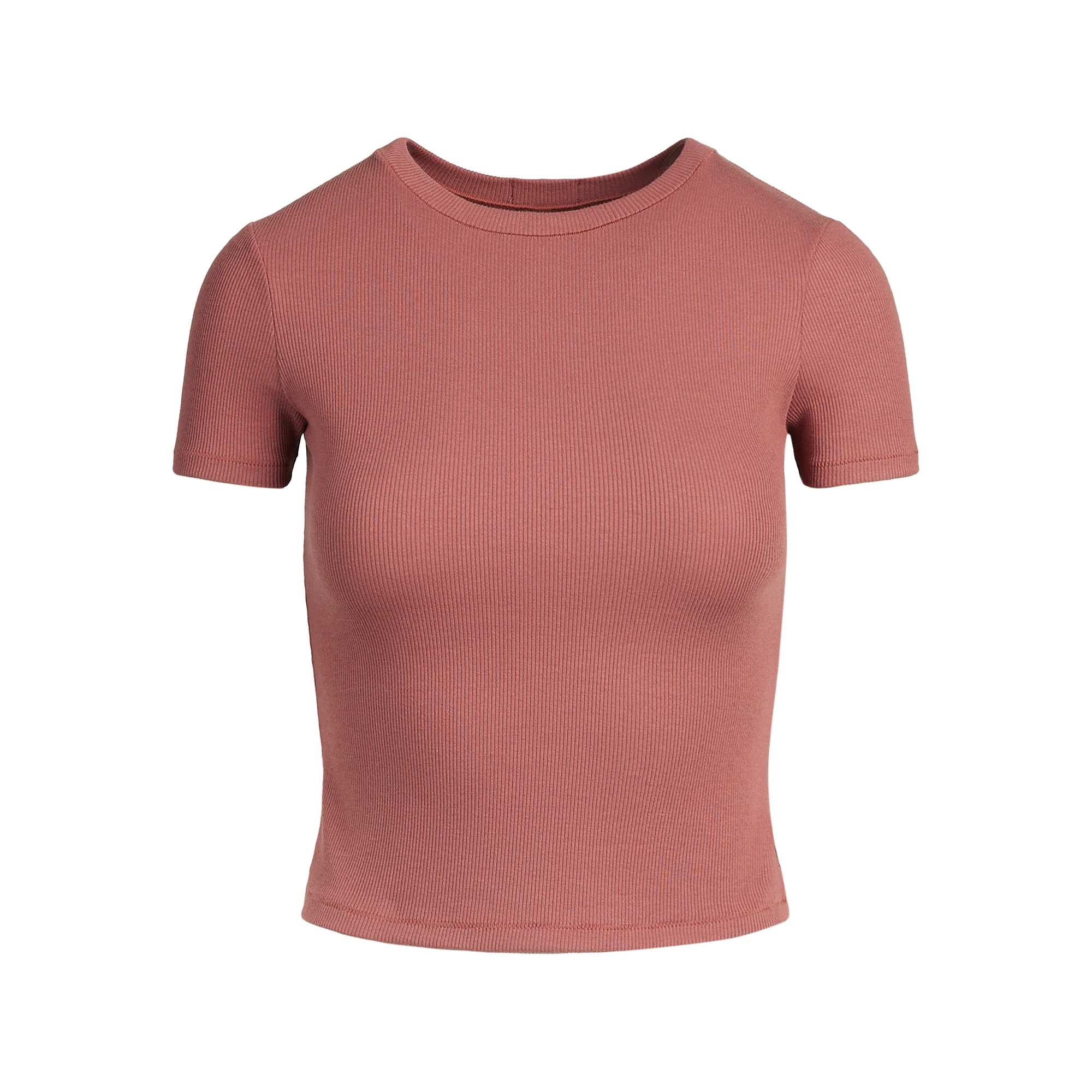 COTTON RIB T-SHIRT | REDWOOD