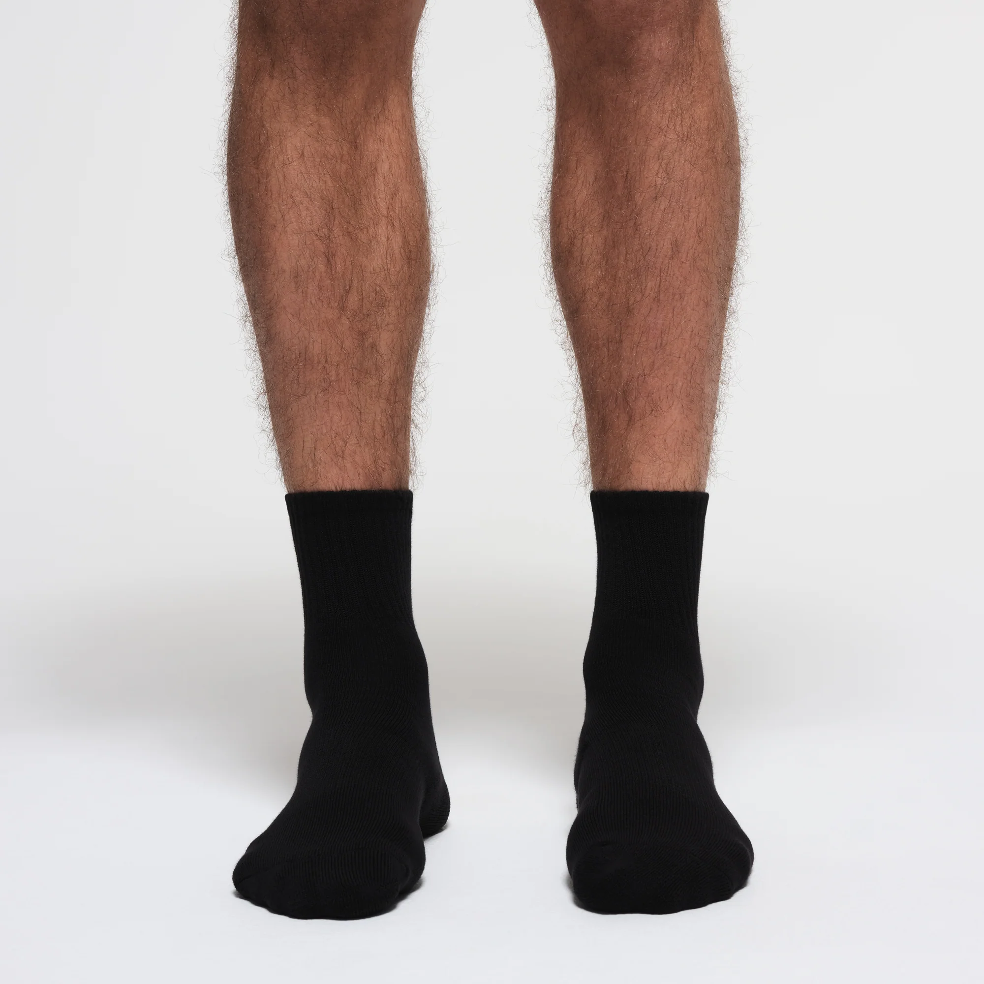MENS QUARTER CREW SOCK 3-PACK | ONYX