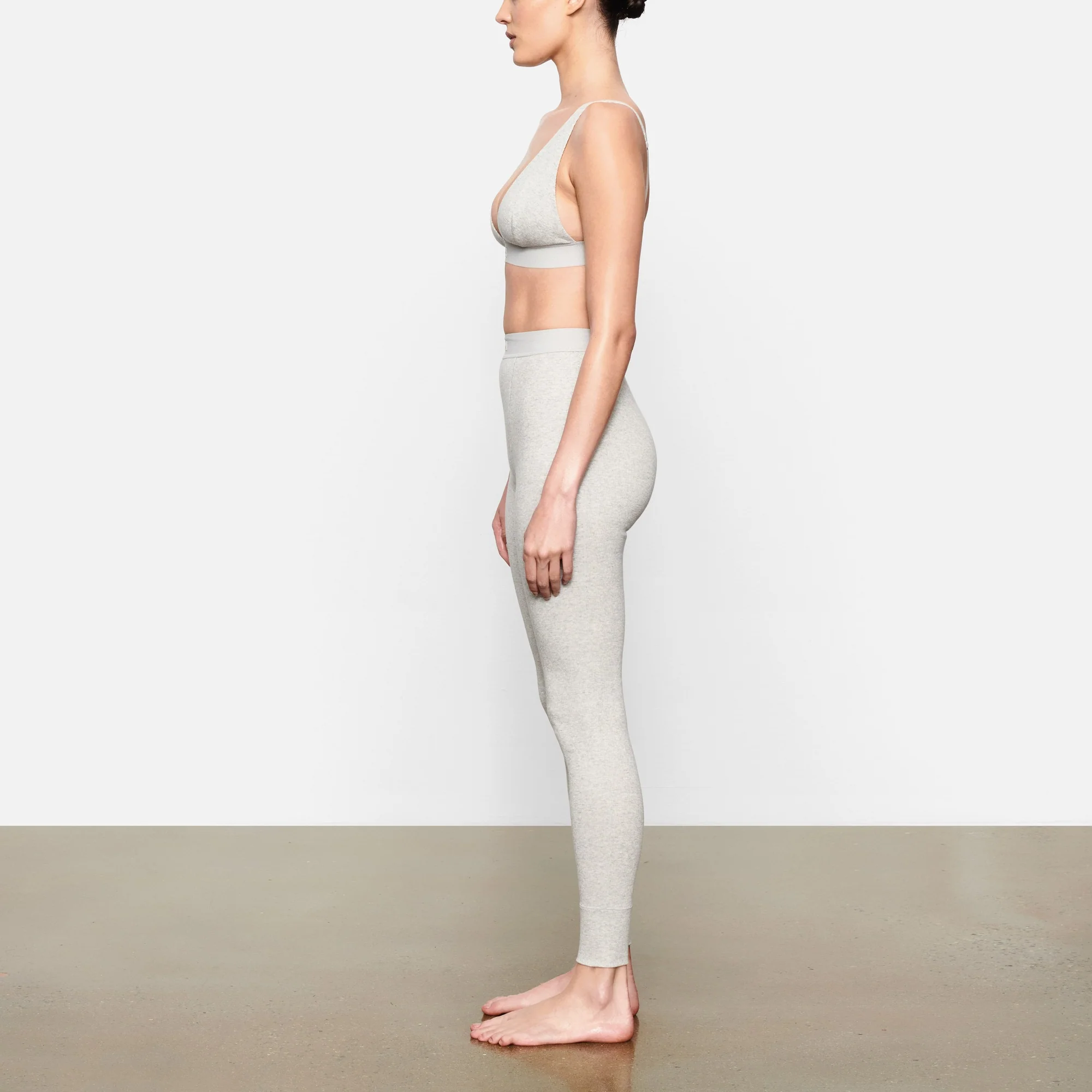 COTTON RIB LEGGING | REDWOOD