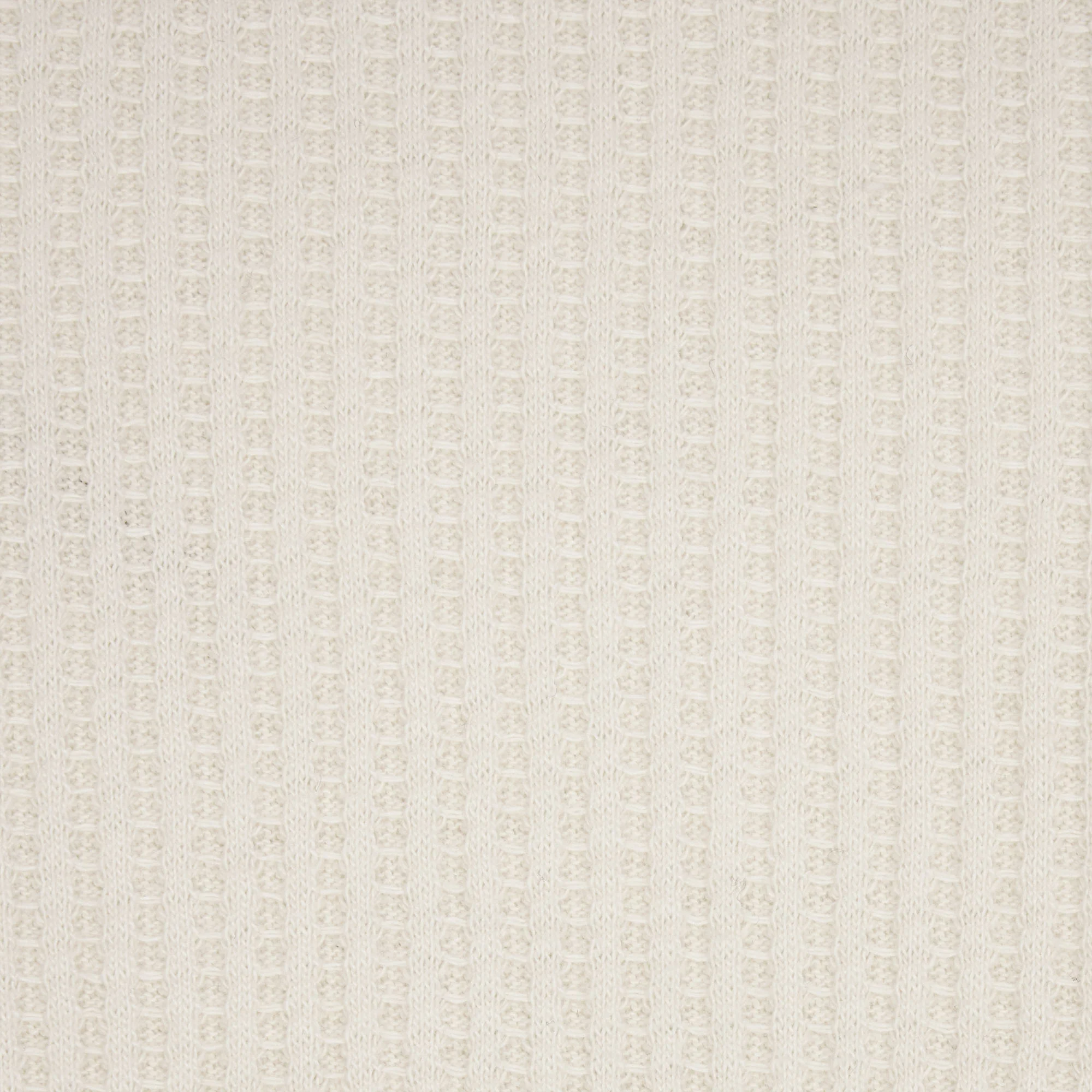 WAFFLE MENS LONG SLEEVE T-SHIRT | ECRU