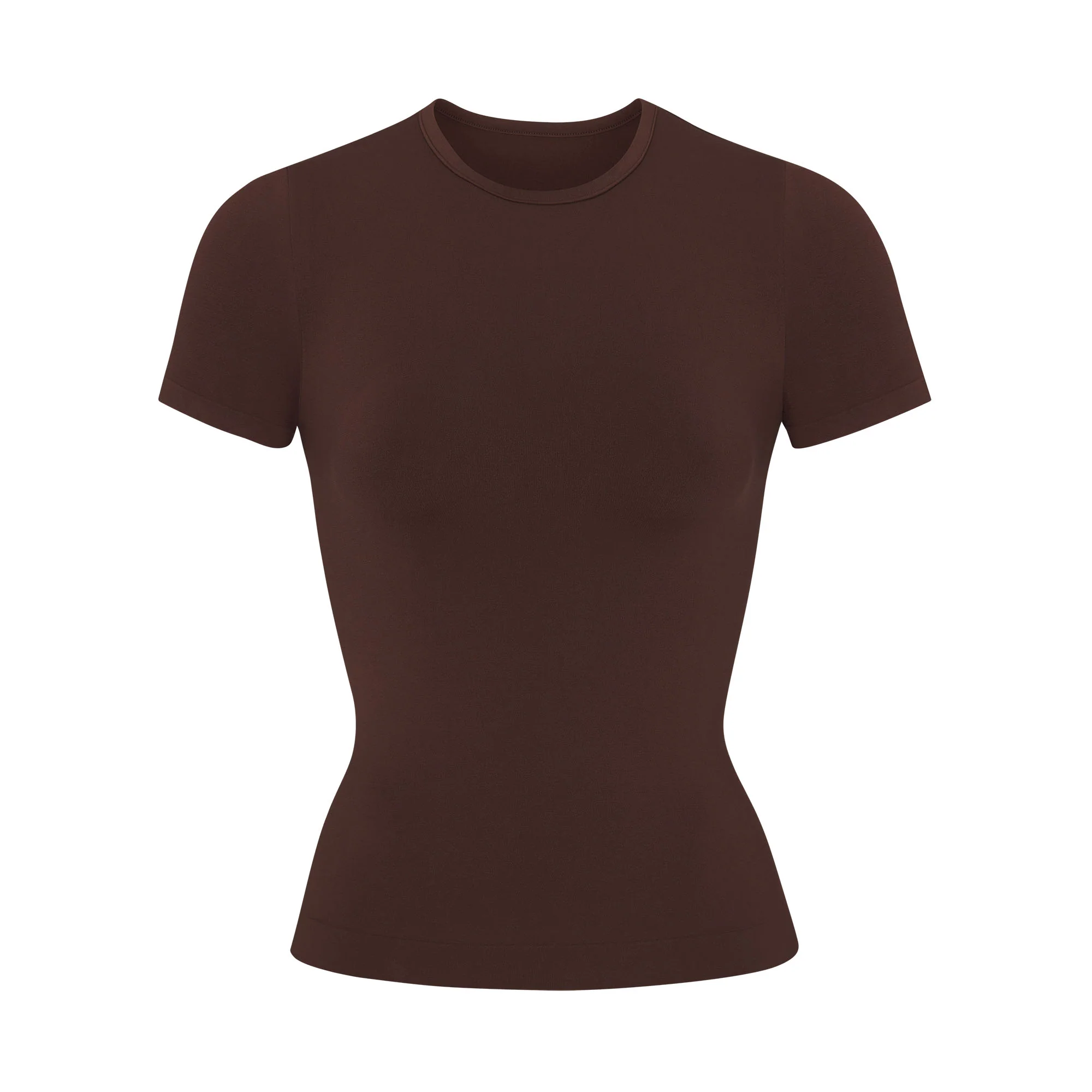 SOFT SMOOTHING SEAMLESS T-SHIRT | ONYX