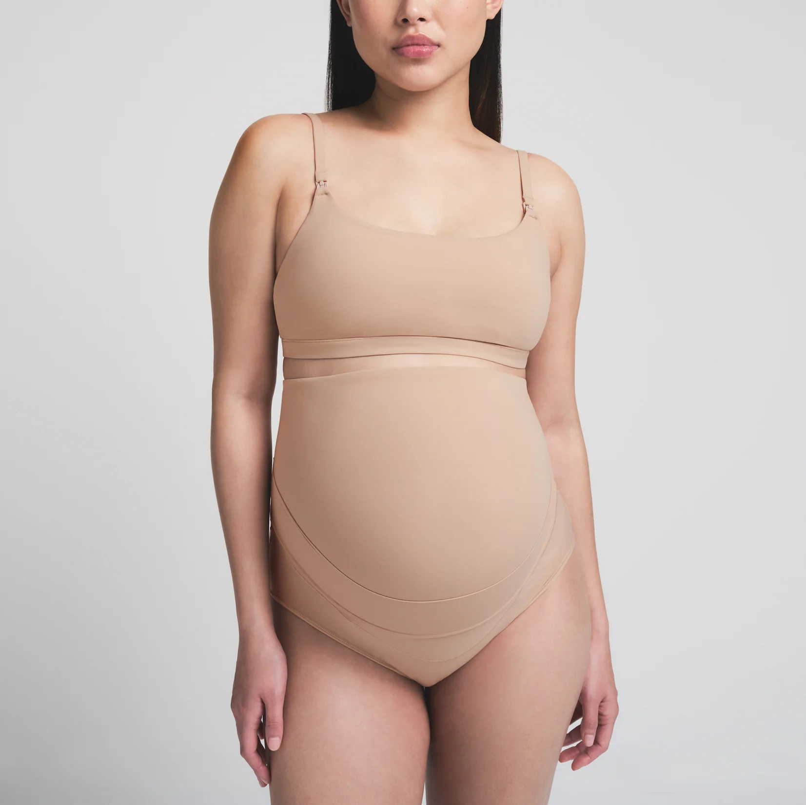 FITS EVERYBODY MATERNITY BANDED HIGH-WAISTED BRIEF | ONYX