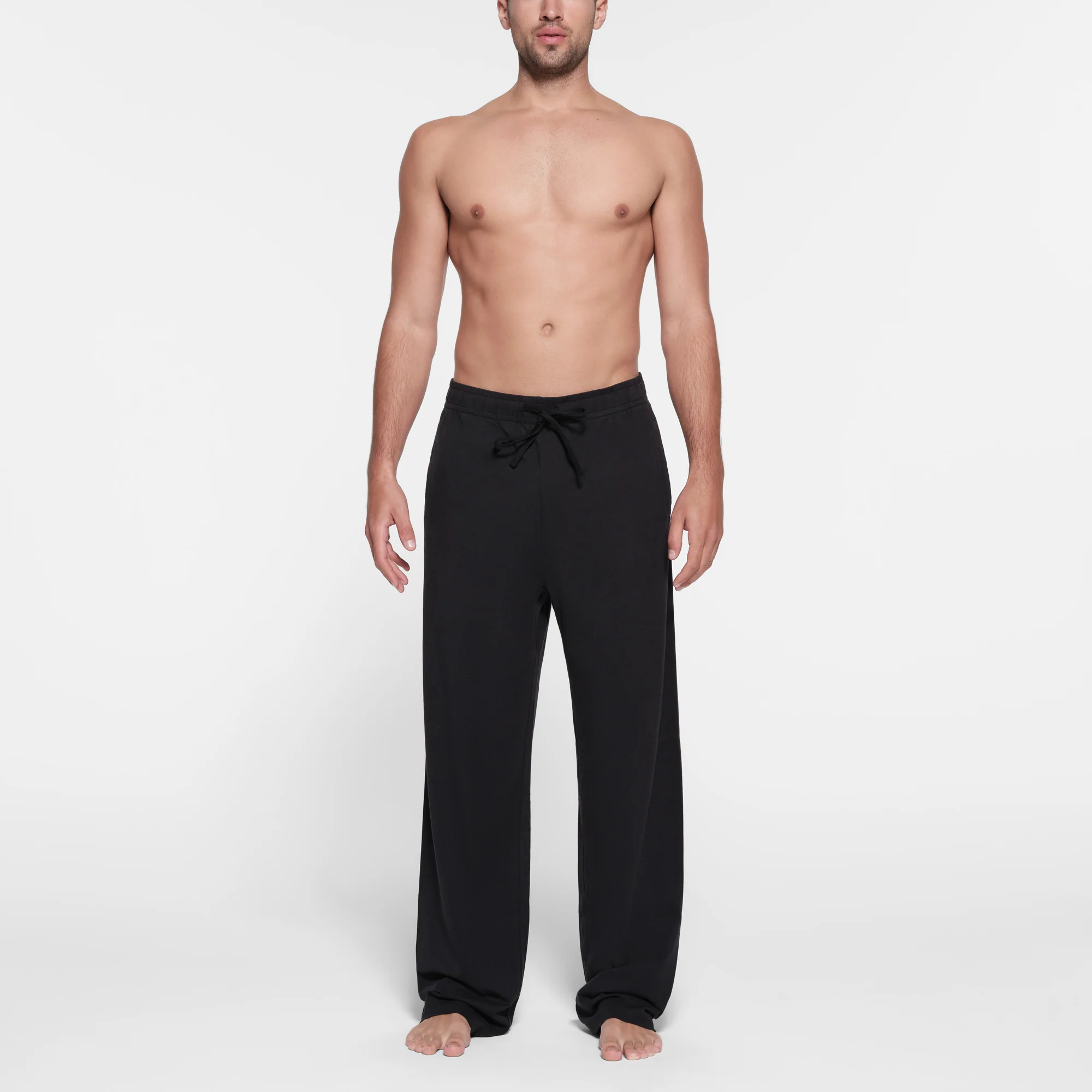 JERSEY LOUNGE MENS RELAXED STRAIGHT LEG PANT | ASH