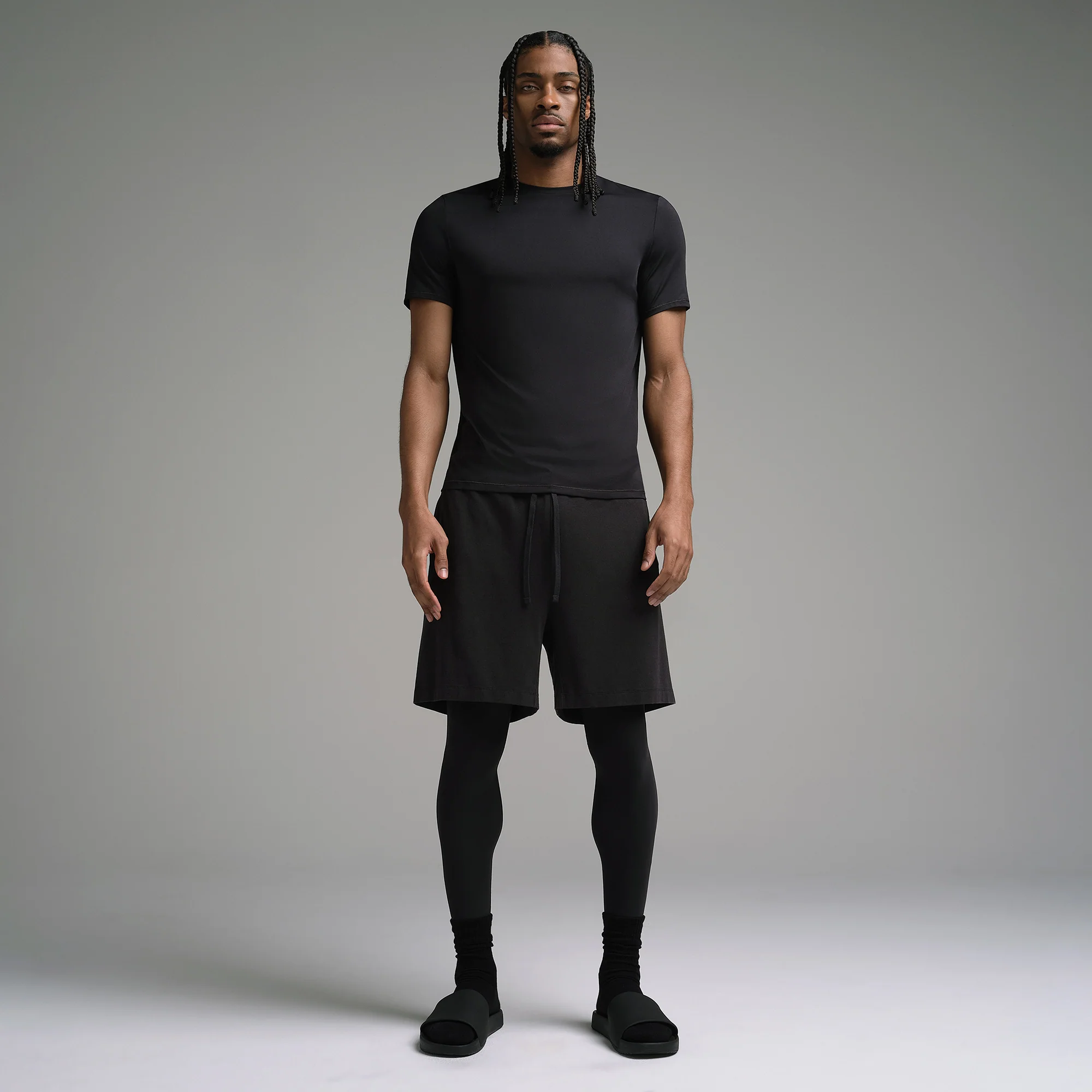 SKIMS FLEX MENS T-SHIRT | GUNMETAL