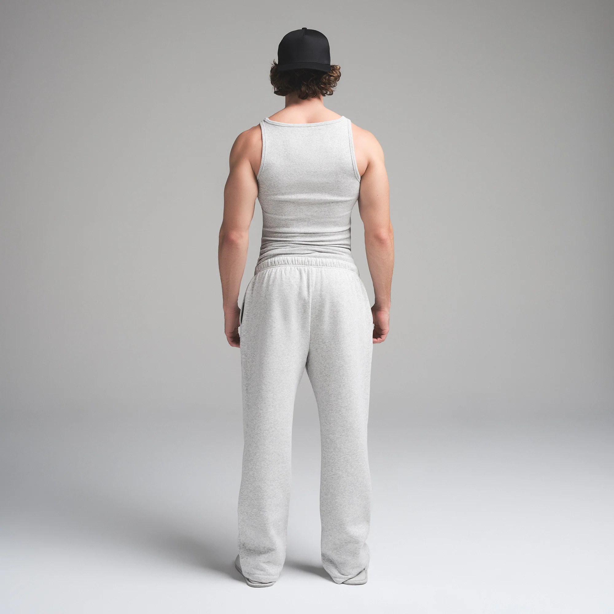 SKIMS COTTON MENS RIB TANK 3-PACK | ECRU RUSSET MULTI