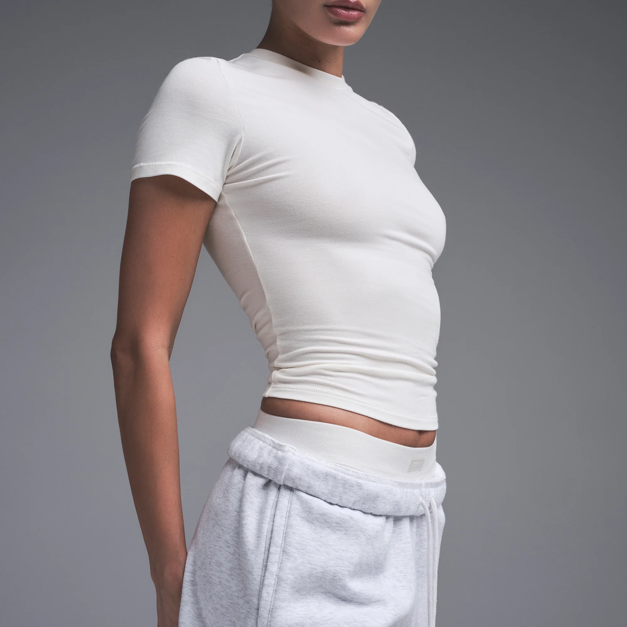 COTTON JERSEY T-SHIRT | MINERAL