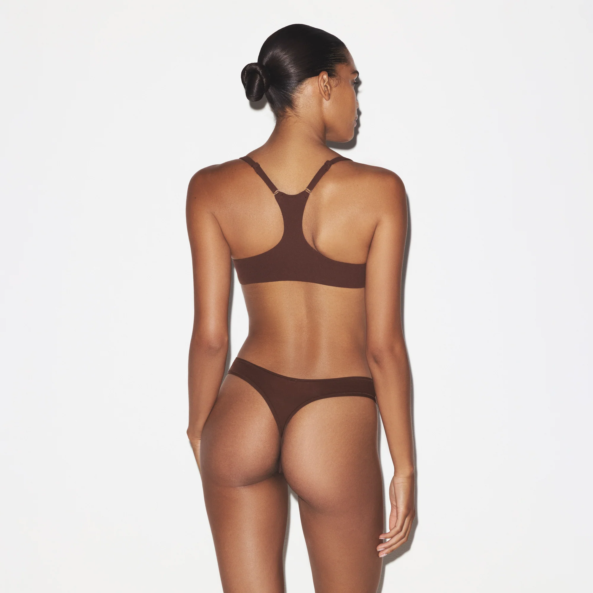 FITS EVERYBODY RACERBACK DEMI BRA | CLAY