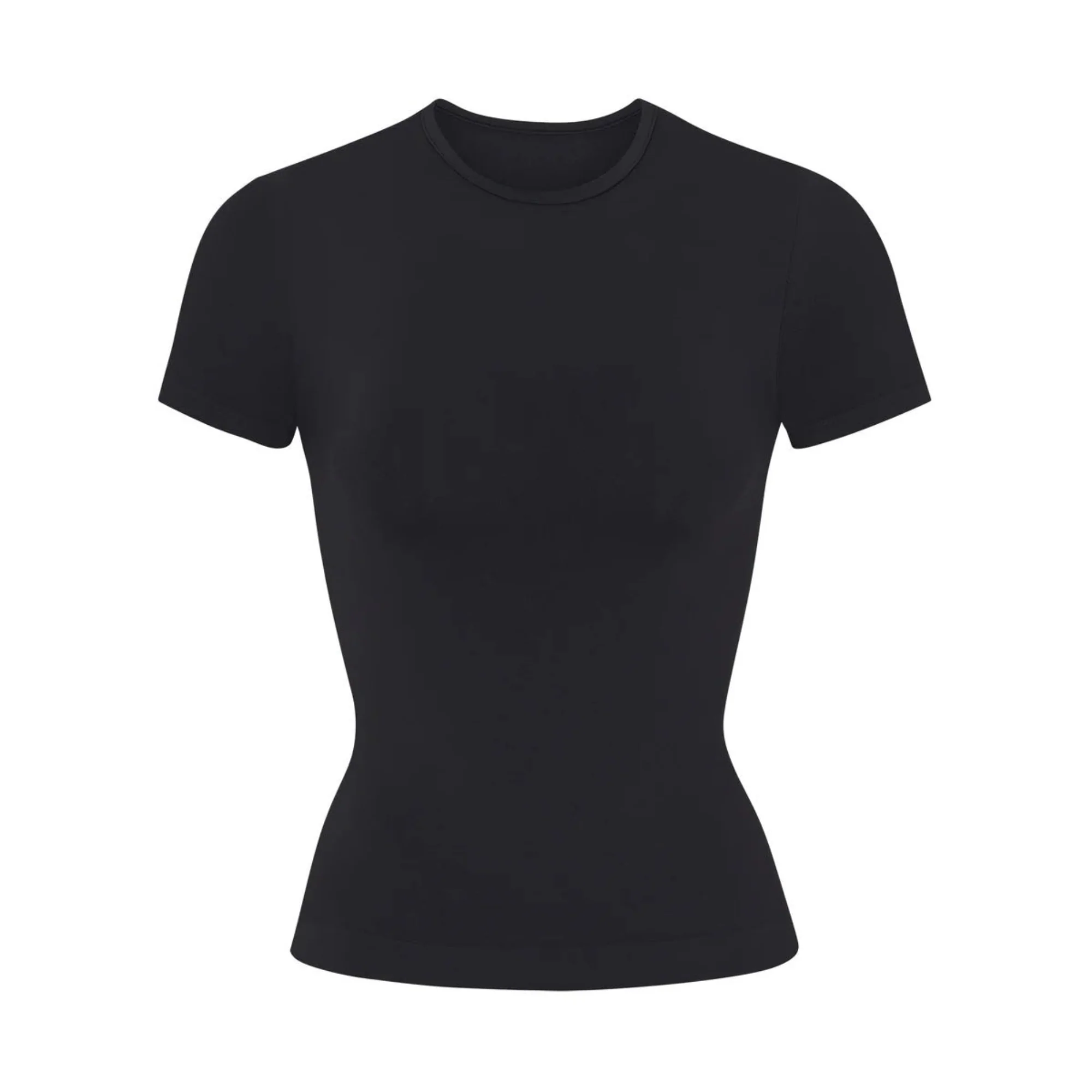 SOFT SMOOTHING SEAMLESS T-SHIRT | ONYX