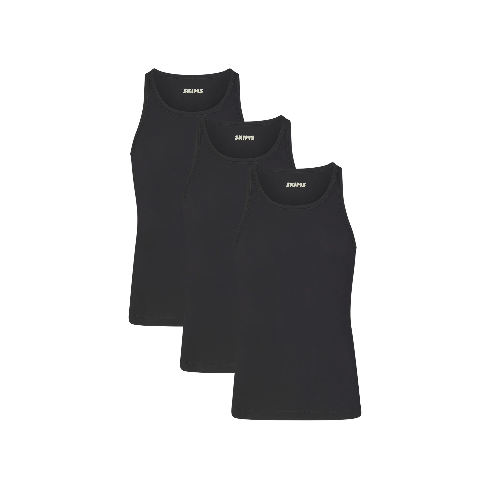 SKIMS COTTON MENS TANK PACK | ONYX