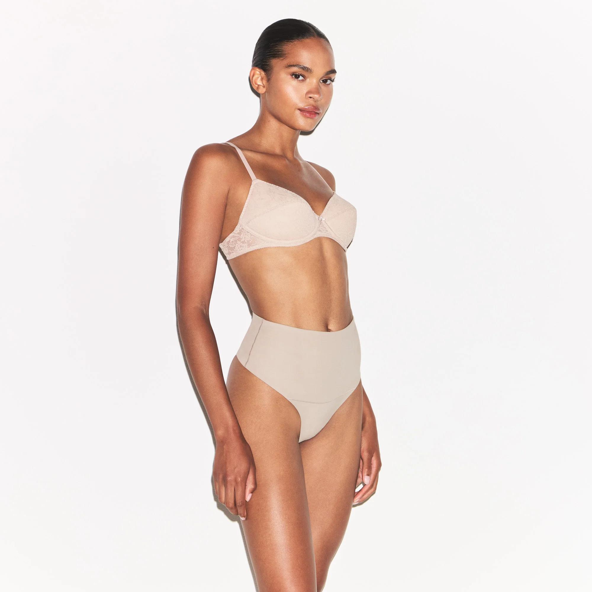 VINTAGE BRAS LACE BRA | MUSHROOM