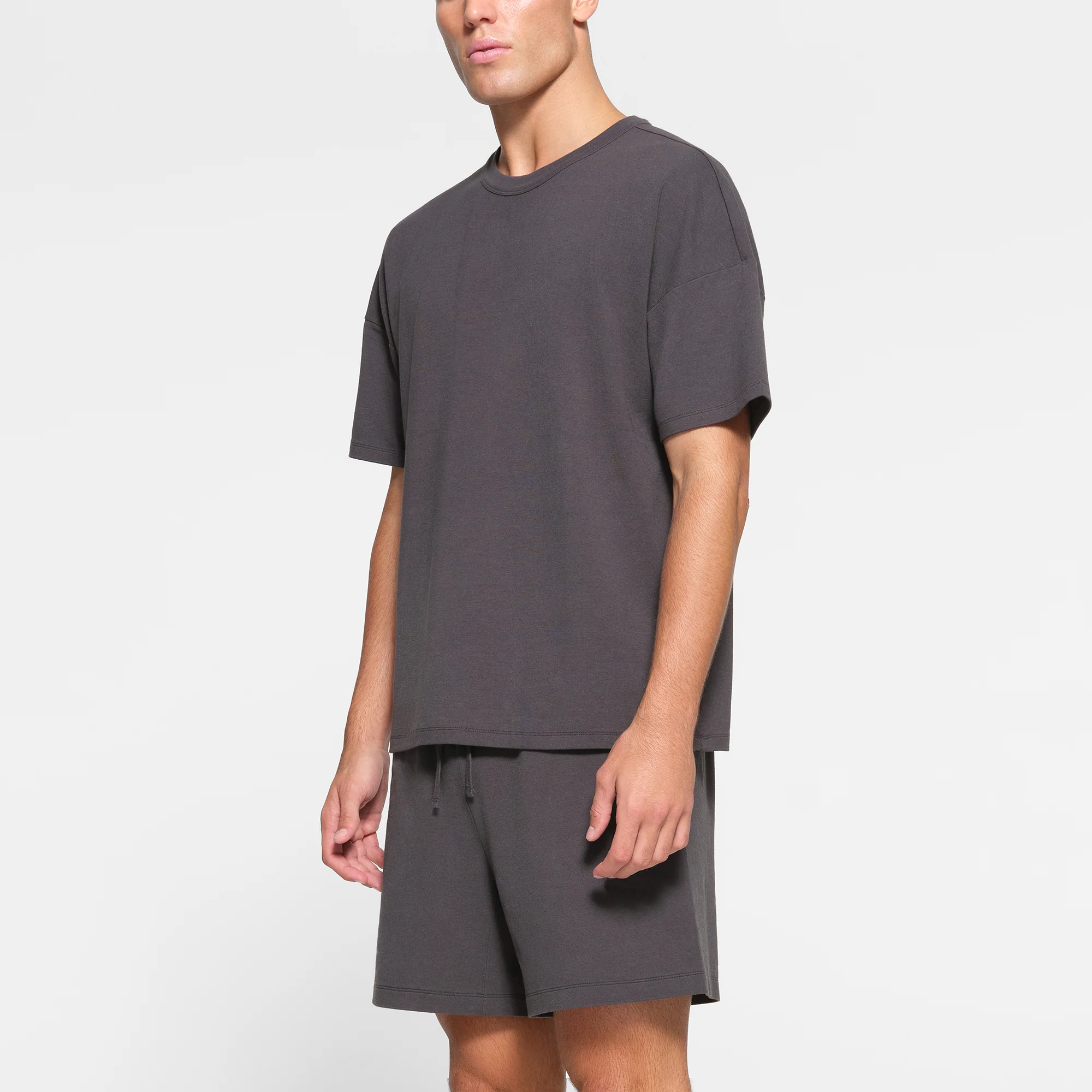 JERSEY LOUNGE MENS OVERSIZED T-SHIRT | ASH