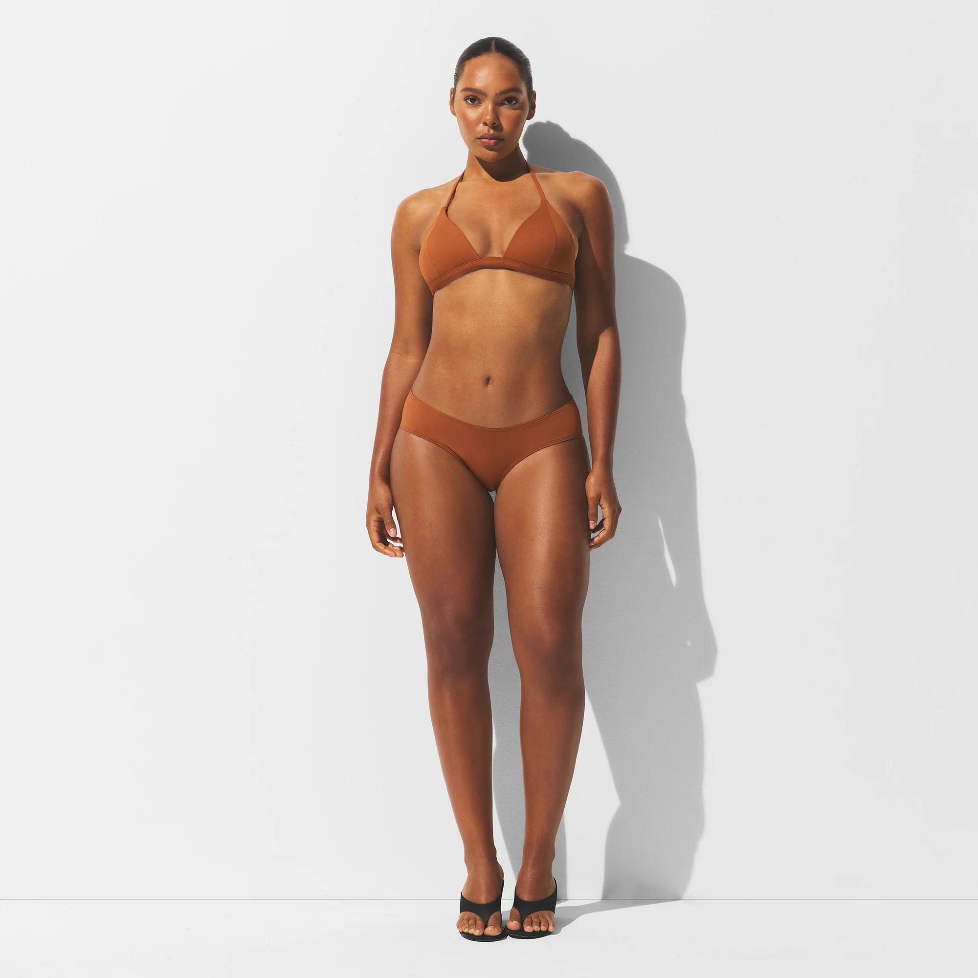 ICONIC SWIM PUSH-UP TRIANGLE BIKINI TOP | BRONZE