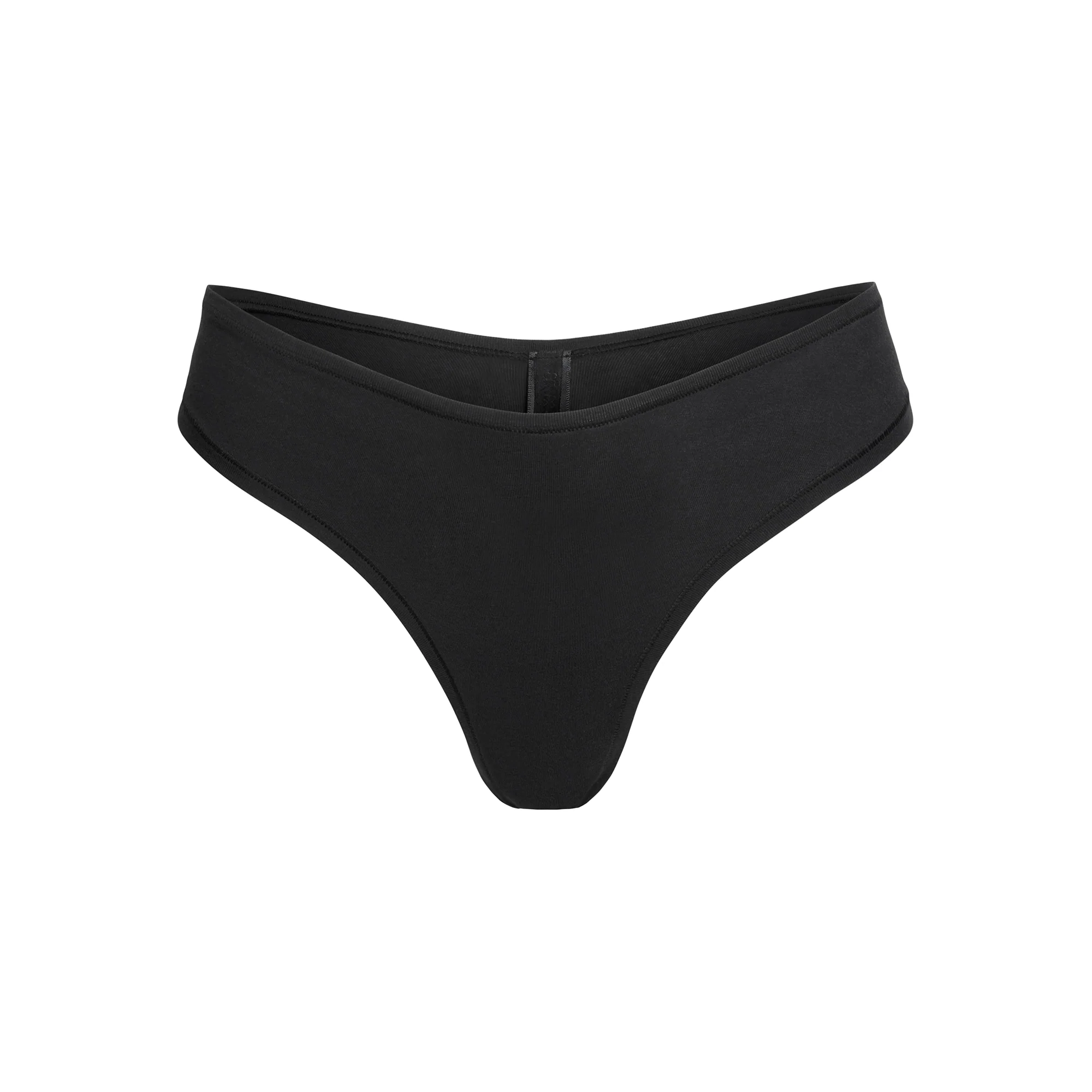 COTTON JERSEY DIPPED THONG | SOOT