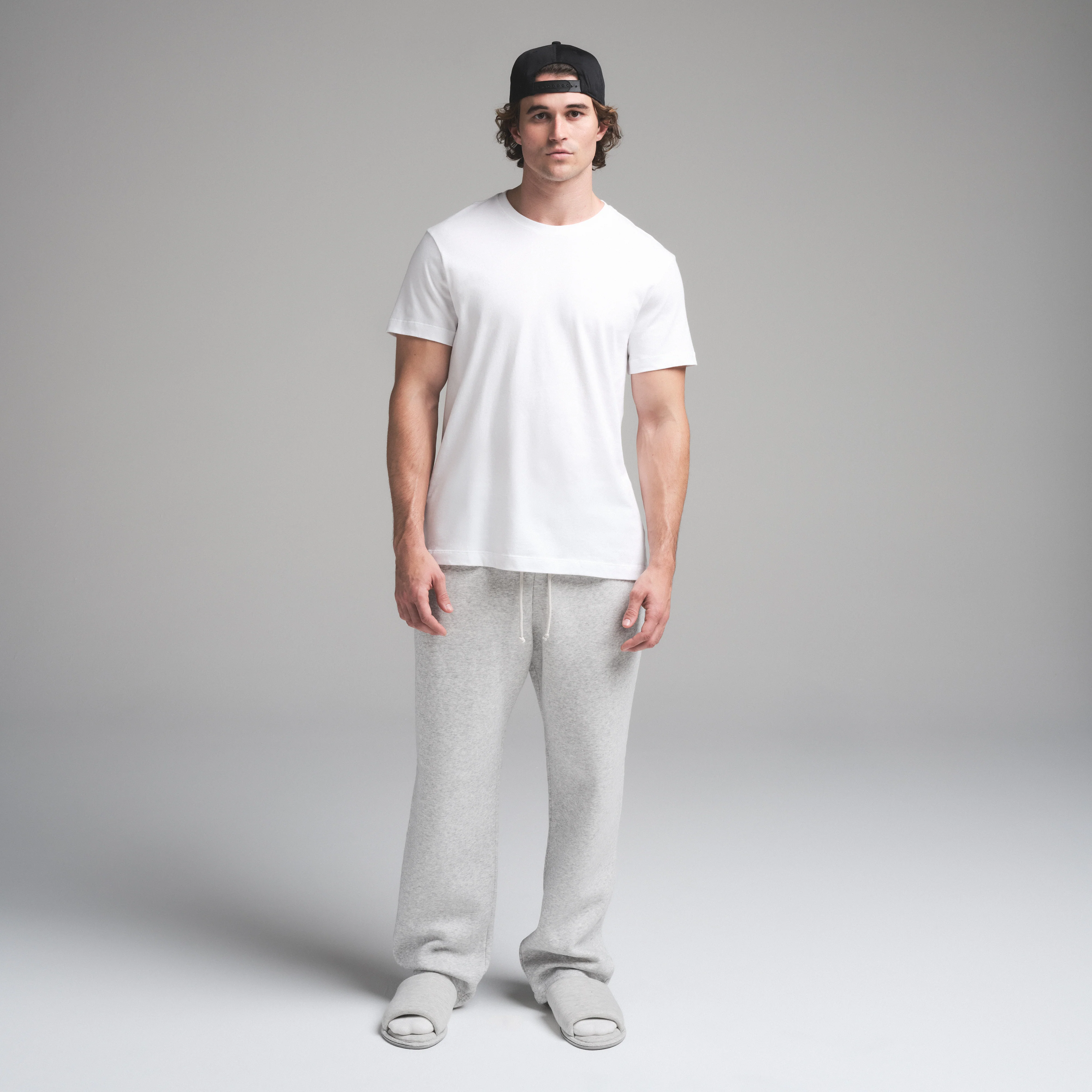 SKIMS COTTON MENS CLASSIC T-SHIRT | CHALK