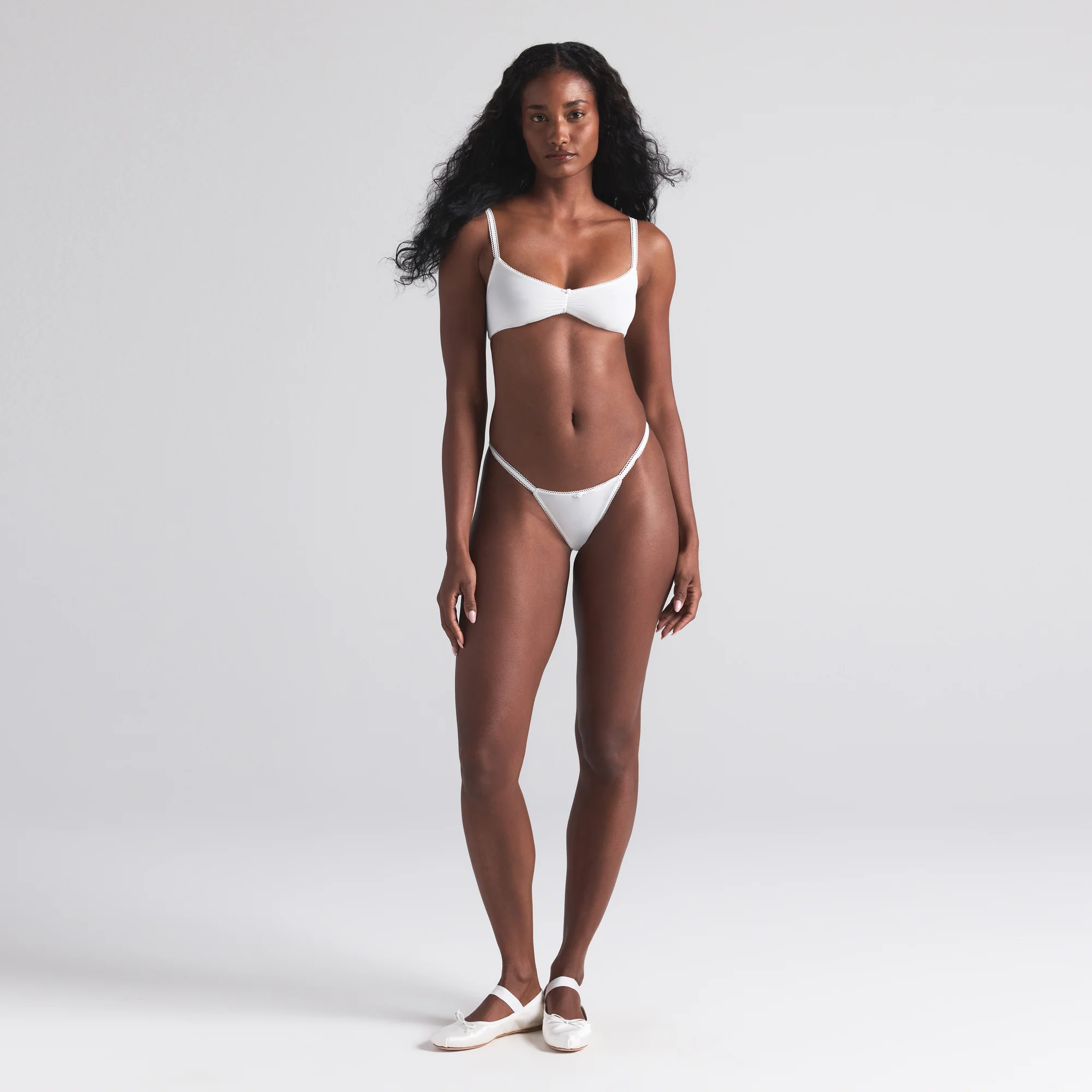 FITS EVERYBODY PICOT SKIMPY SCOOP BRALETTE 2-PACK | MARBLE AND CLOUD BOW PRINT