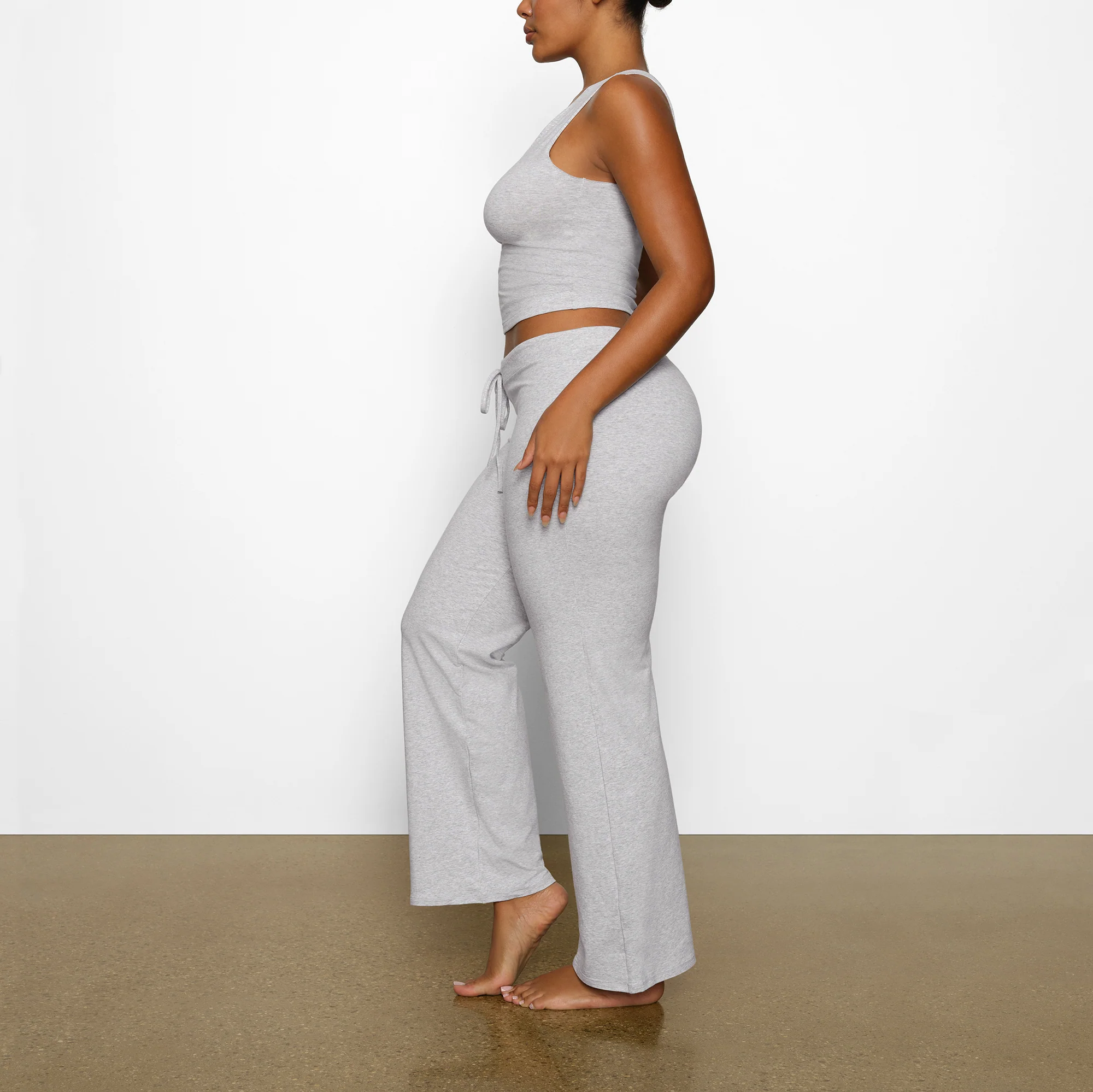 COTTON JERSEY STRAIGHT LEG PANT | SOOT