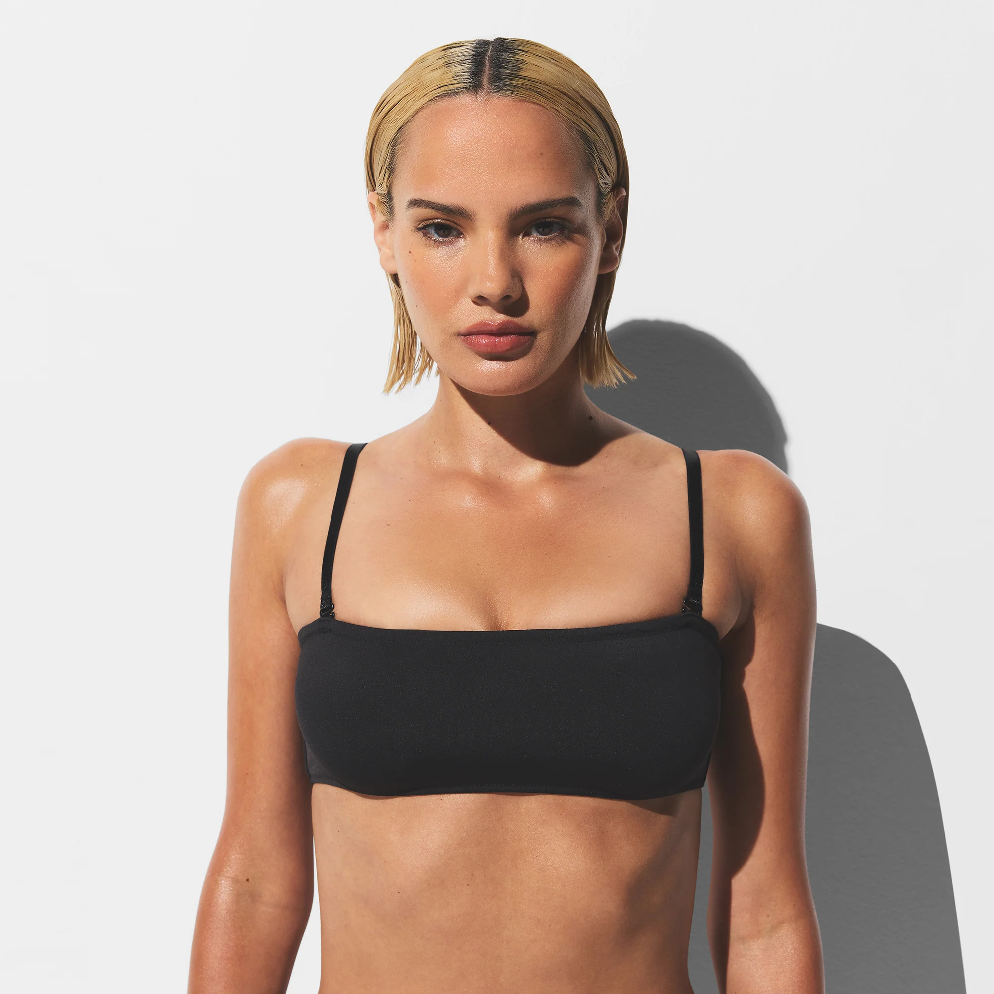 SIGNATURE SWIM MICRO BANDEAU BIKINI TOP | ONYX