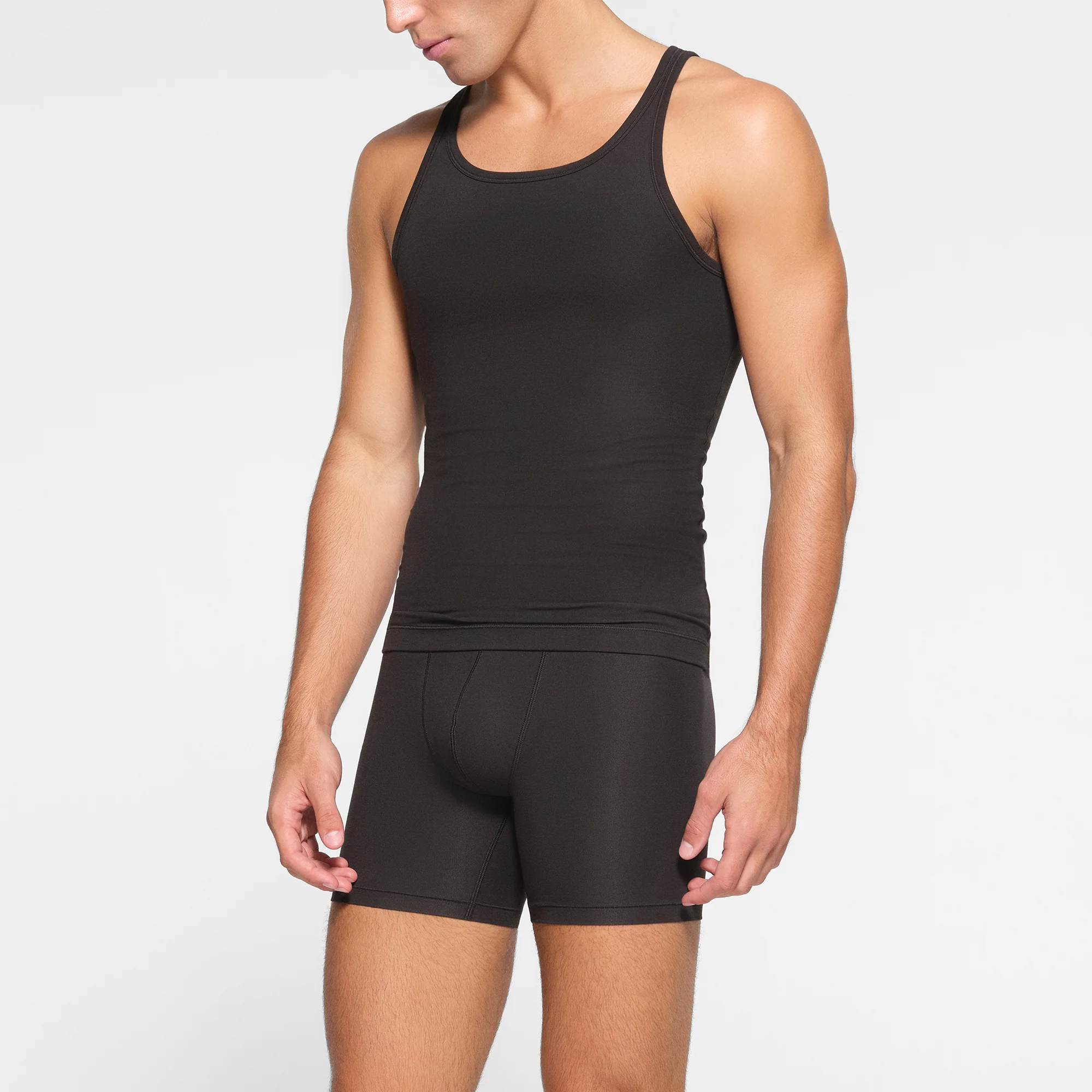SKIMS COTTON MENS TANK PACK | ONYX