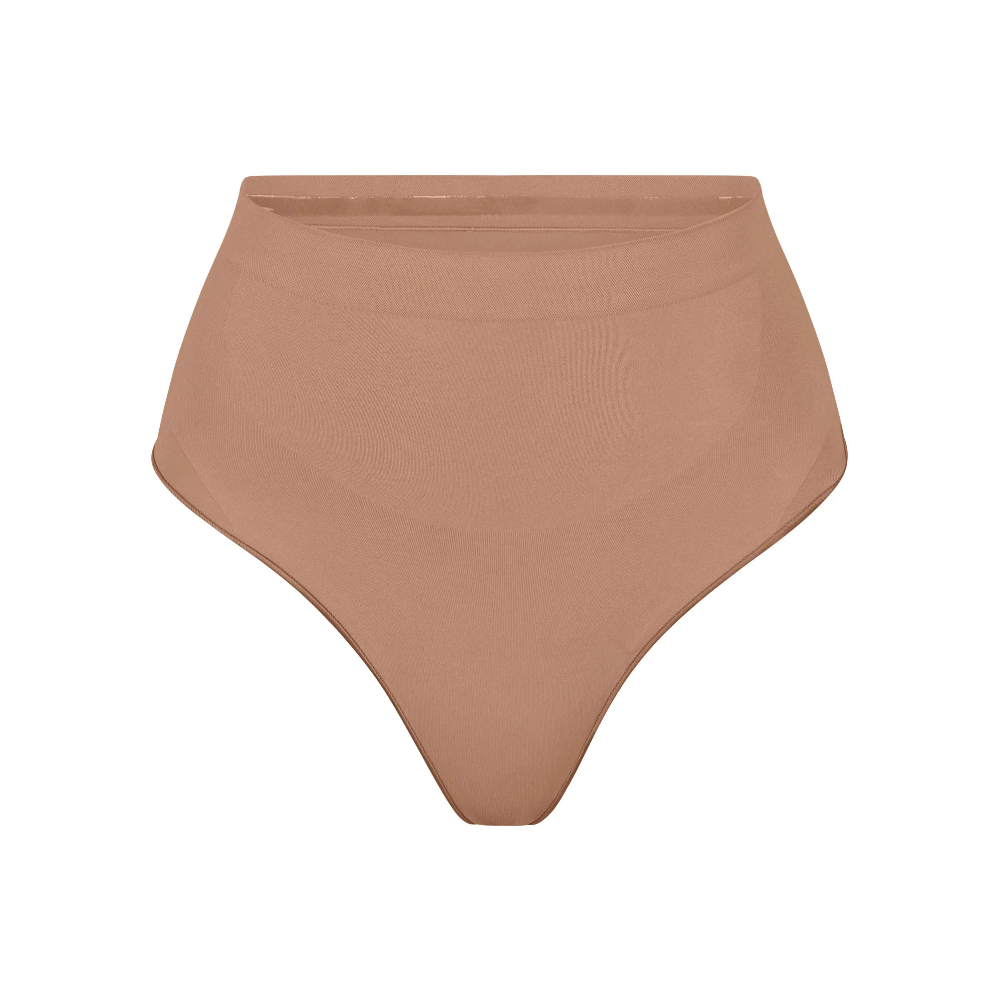 SEAMLESS SCULPT MID WAIST THONG | OCHRE