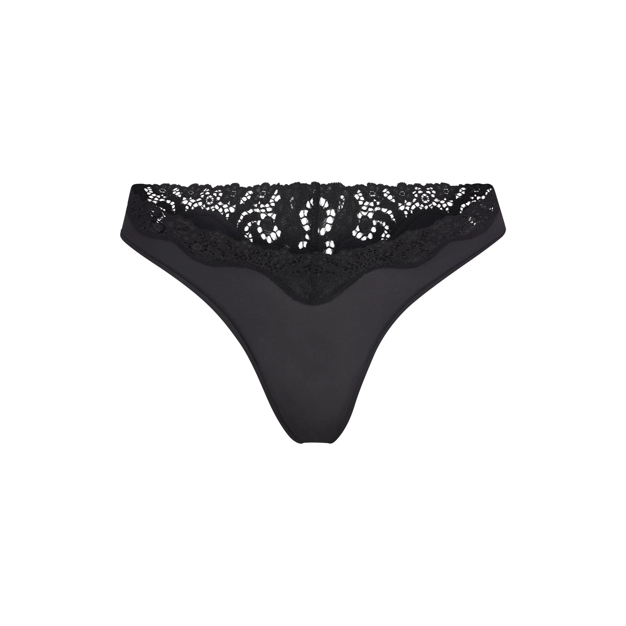 FITS EVERYBODY LACE DIPPED THONG | ONYX