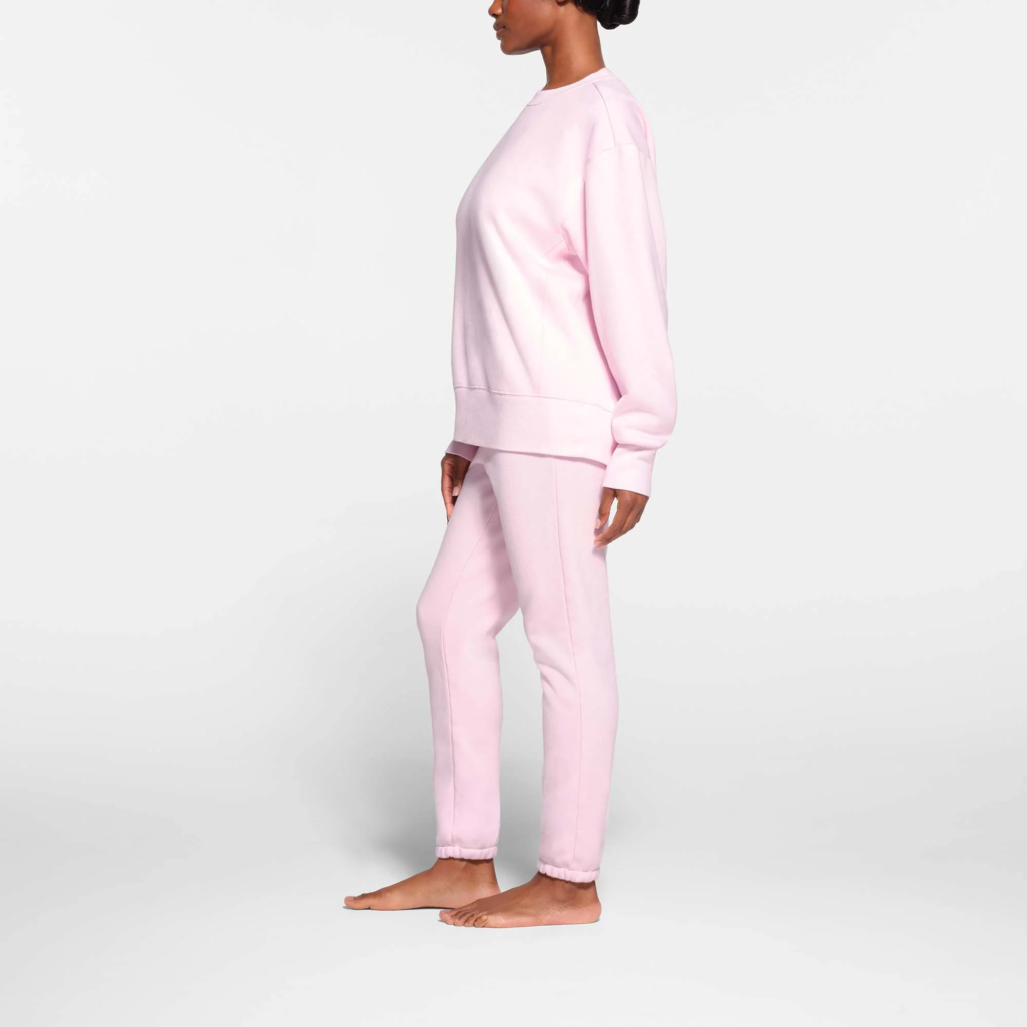 COTTON FLEECE SLIM JOGGER | CHERRY BLOSSOM