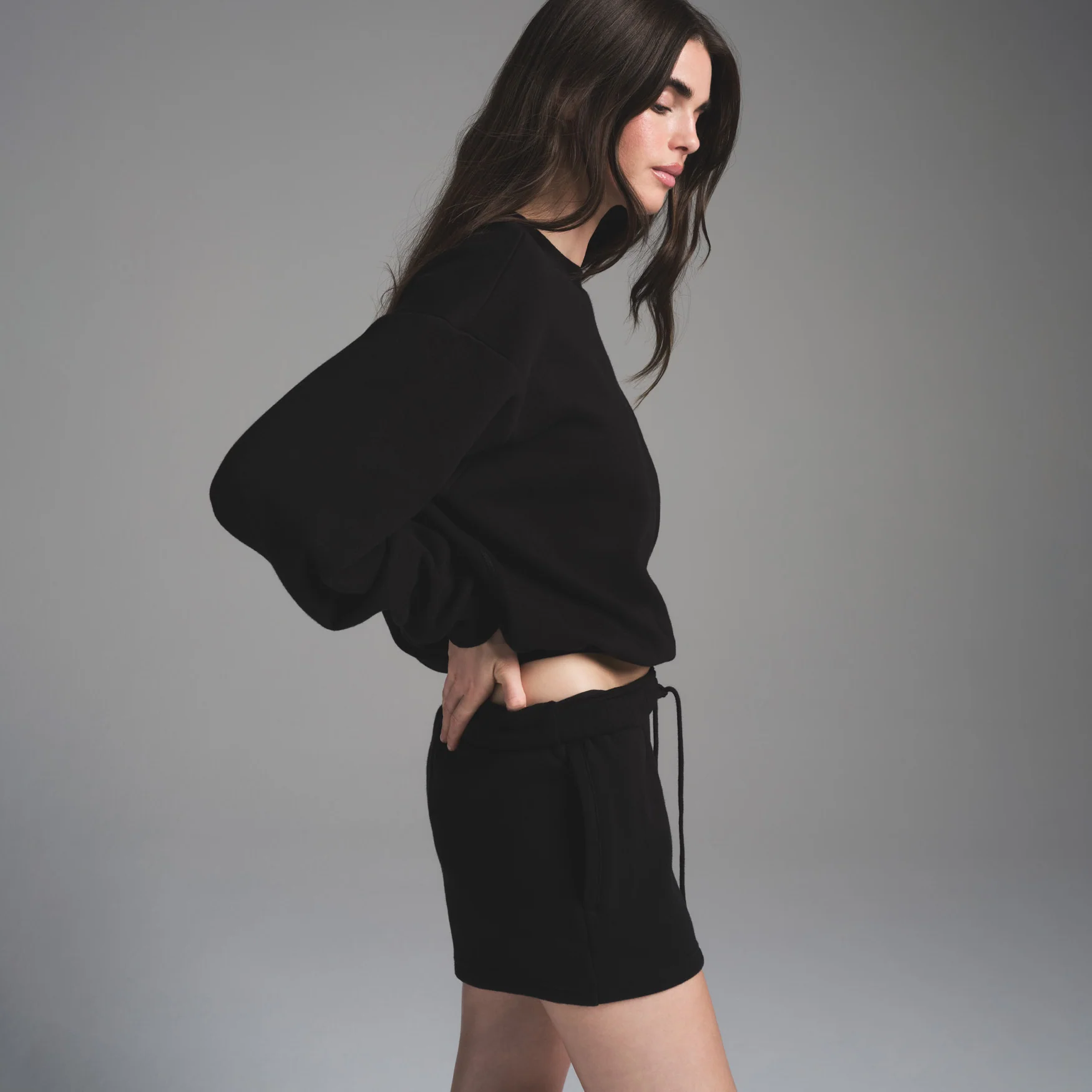 COTTON FLEECE CLASSIC SHORT | LIGHT HEATHER GREY