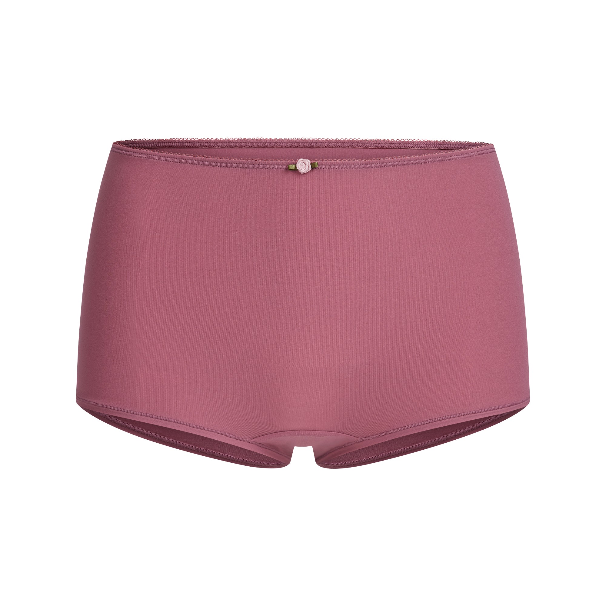 FITS EVERYBODY PICOT CAMI AND BOY SHORT SET | BEET