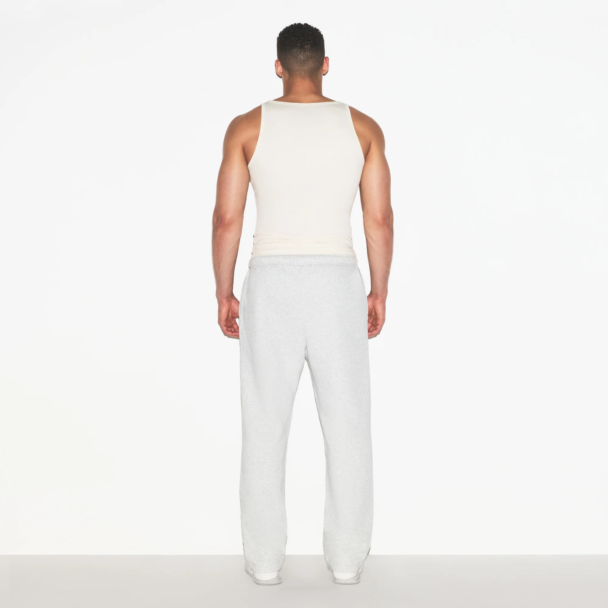 SKIMS COTTON MENS RIB TANK 3-PACK | ECRU RUSSET MULTI