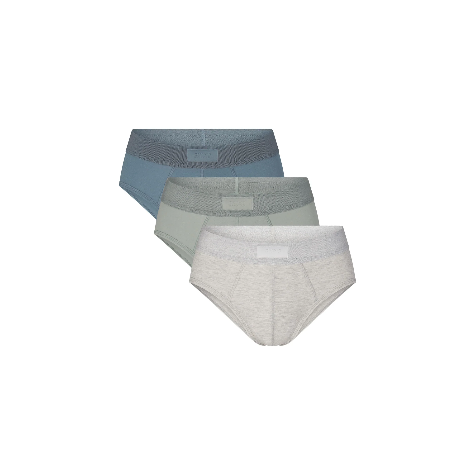SKIMS COTTON MENS BRIEF 3-PACK | RUSSET MULTI