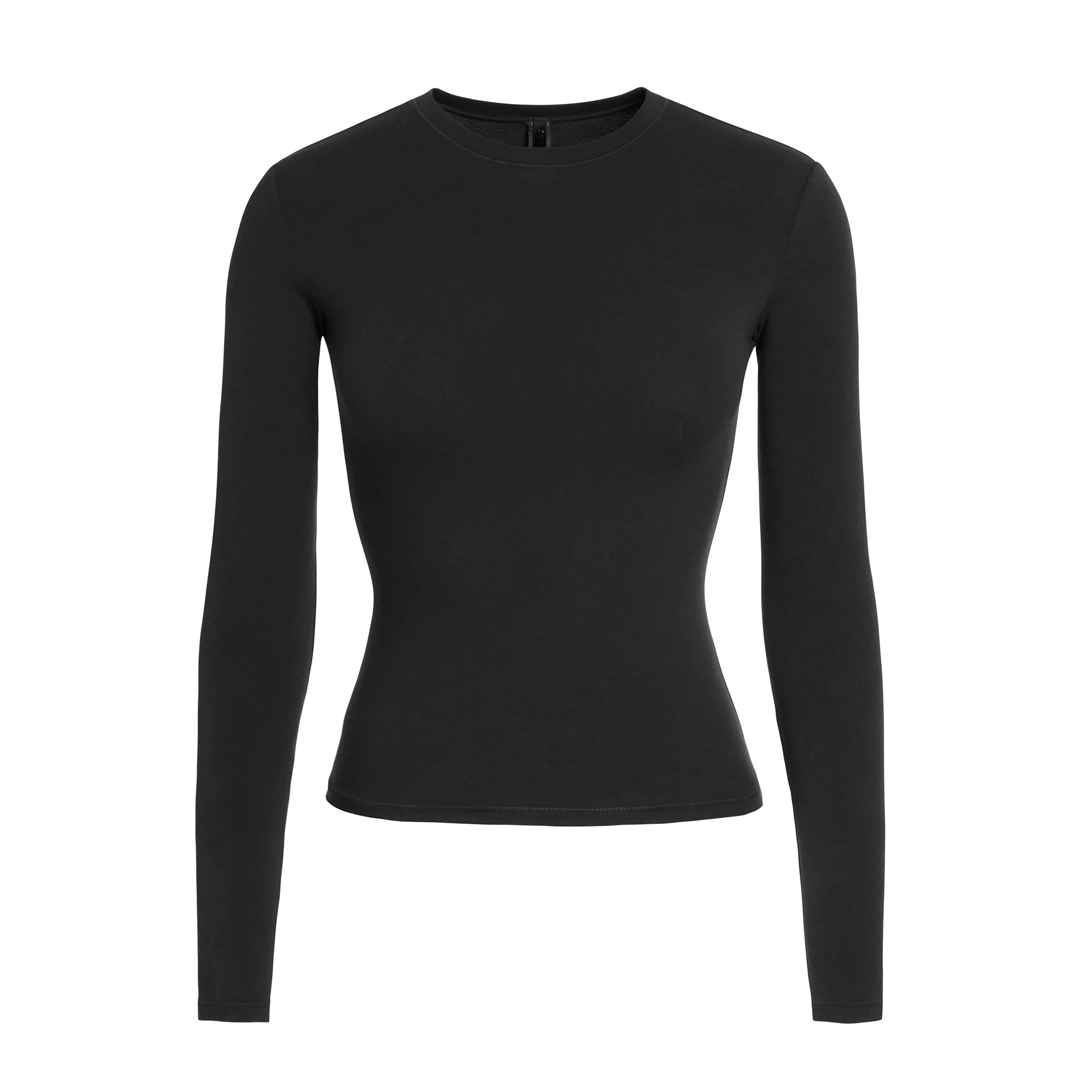 COTTON JERSEY LONG SLEEVE T-SHIRT | SOOT