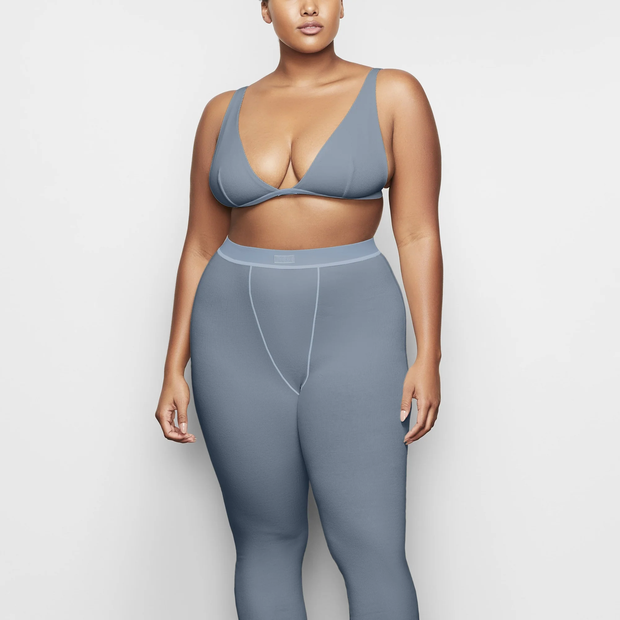 COTTON RIB LEGGING | REDWOOD