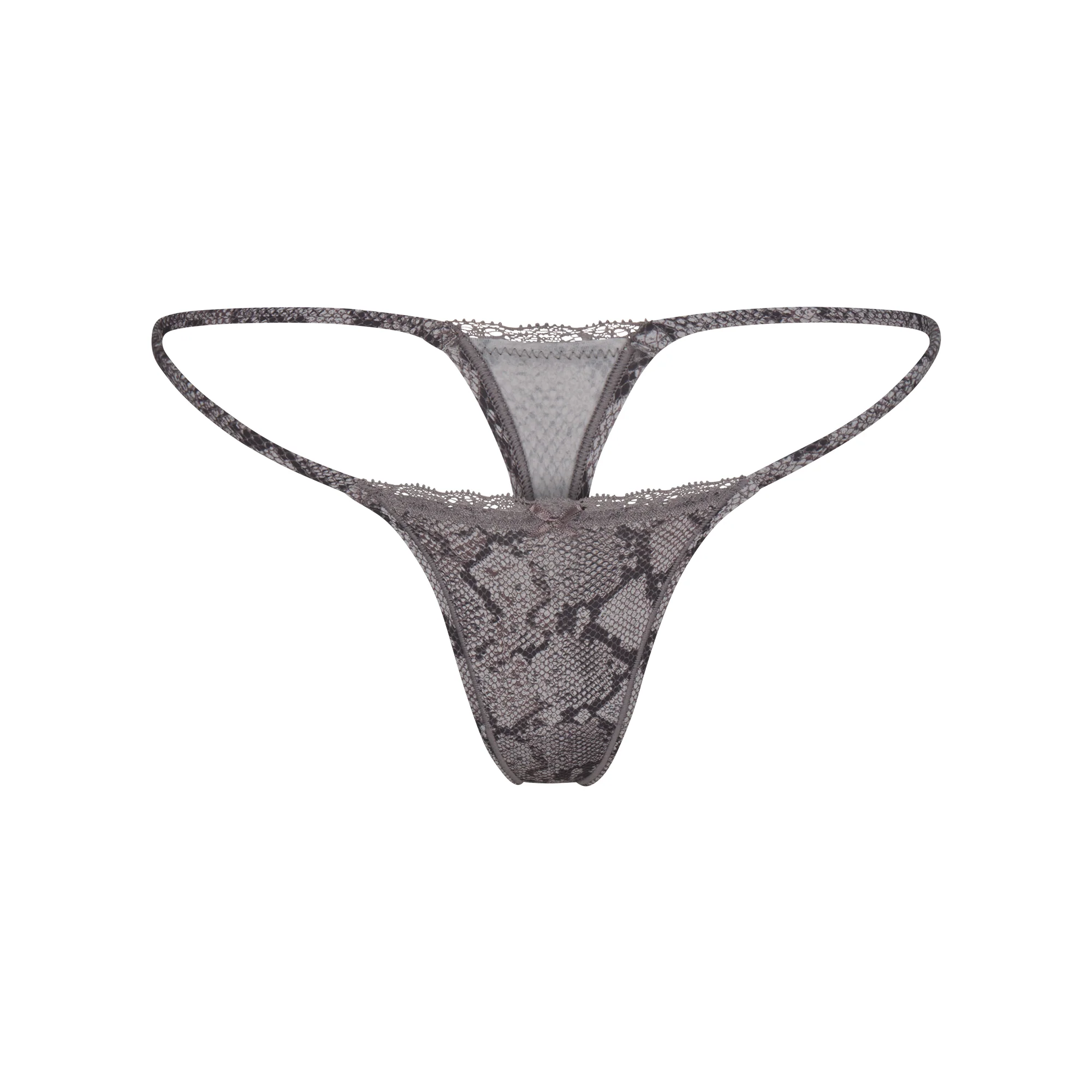FITS EVERYBODY LACE STRING THONG 4-PACK | JASPER SNAKE MULTI