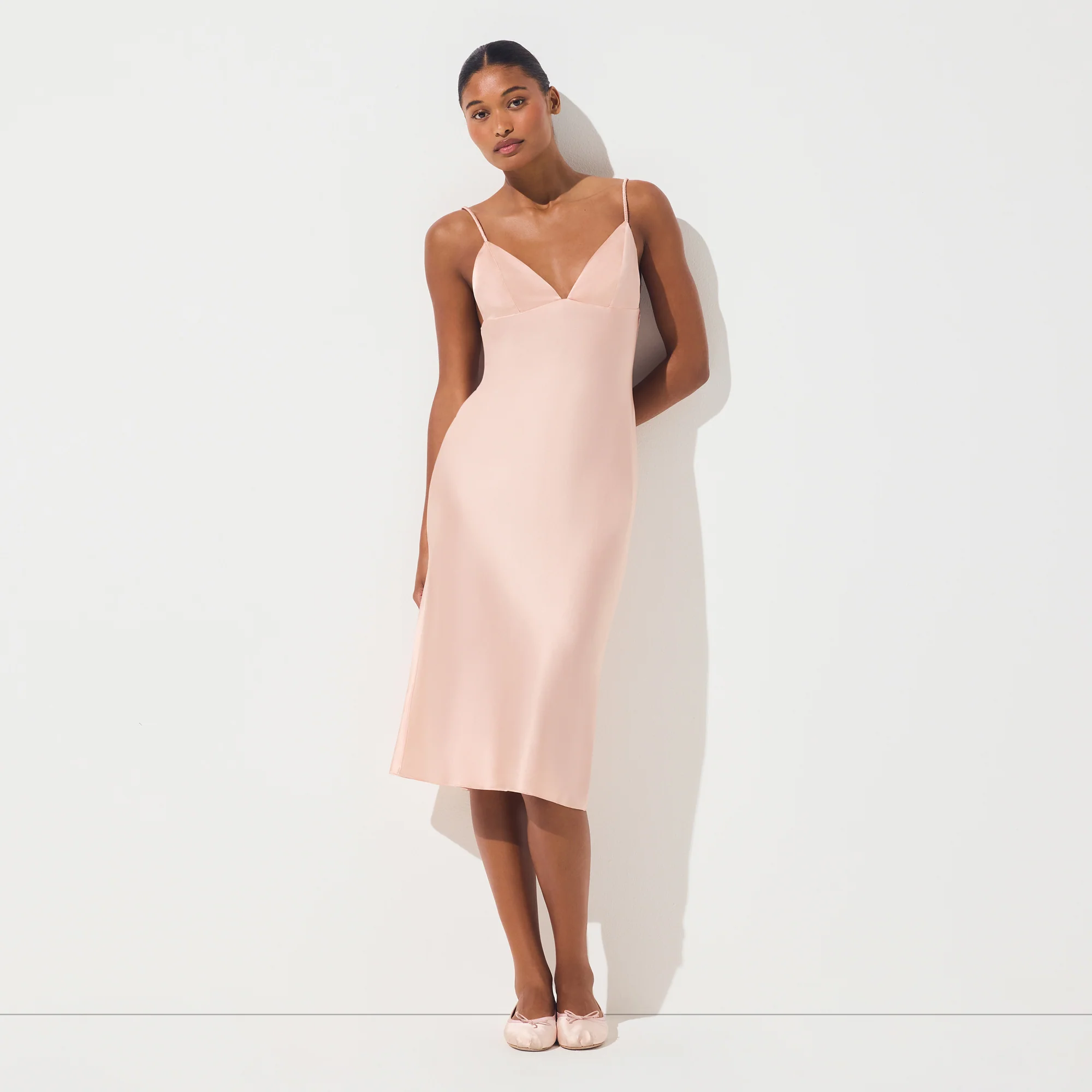 SILK MIDI DRESS | VILLA