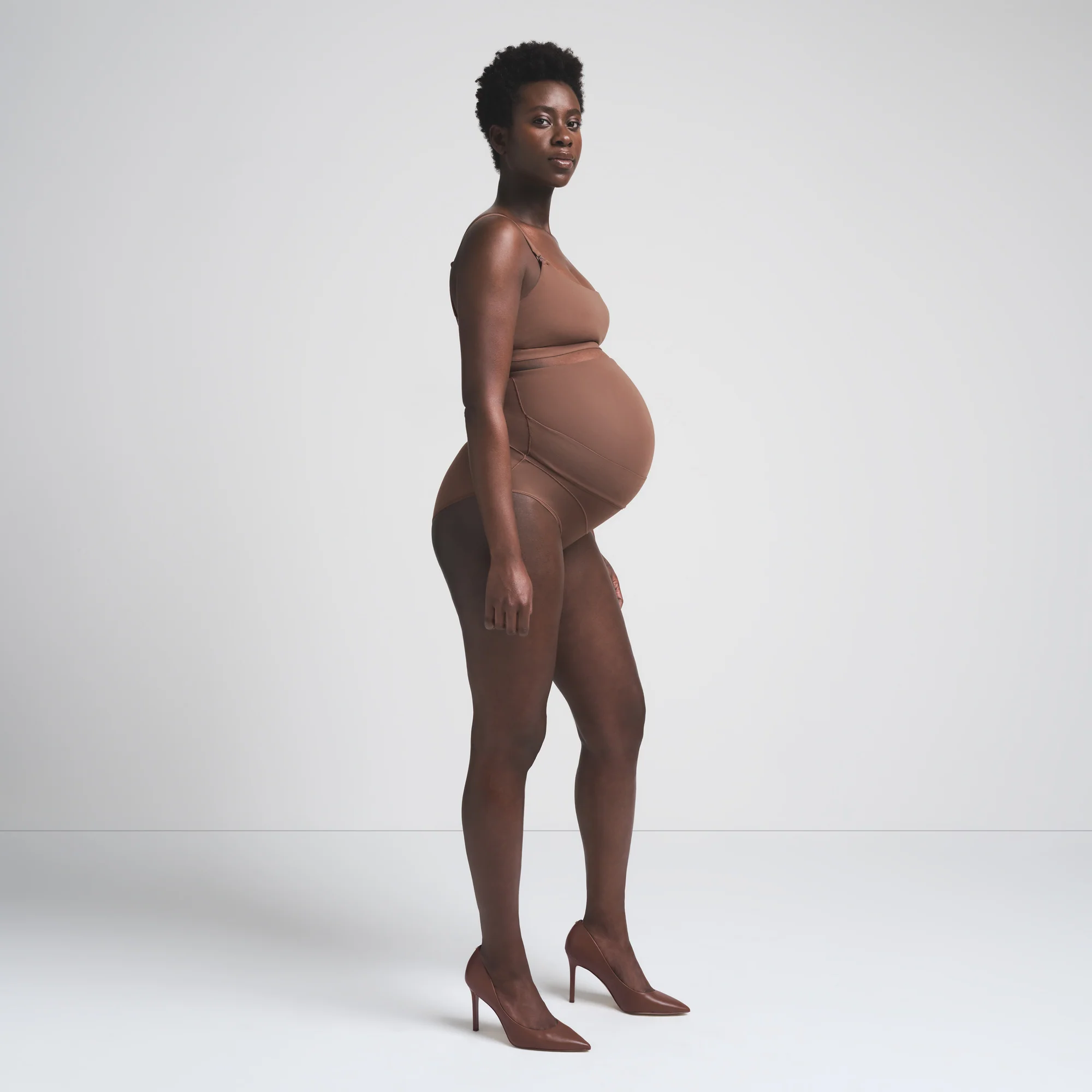 FITS EVERYBODY MATERNITY BANDED HIGH-WAISTED BRIEF | ONYX