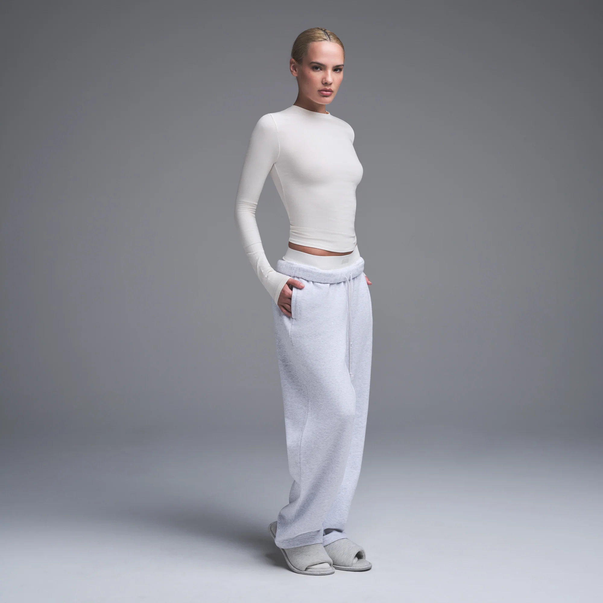 COTTON JERSEY LONG SLEEVE T-SHIRT | SOOT