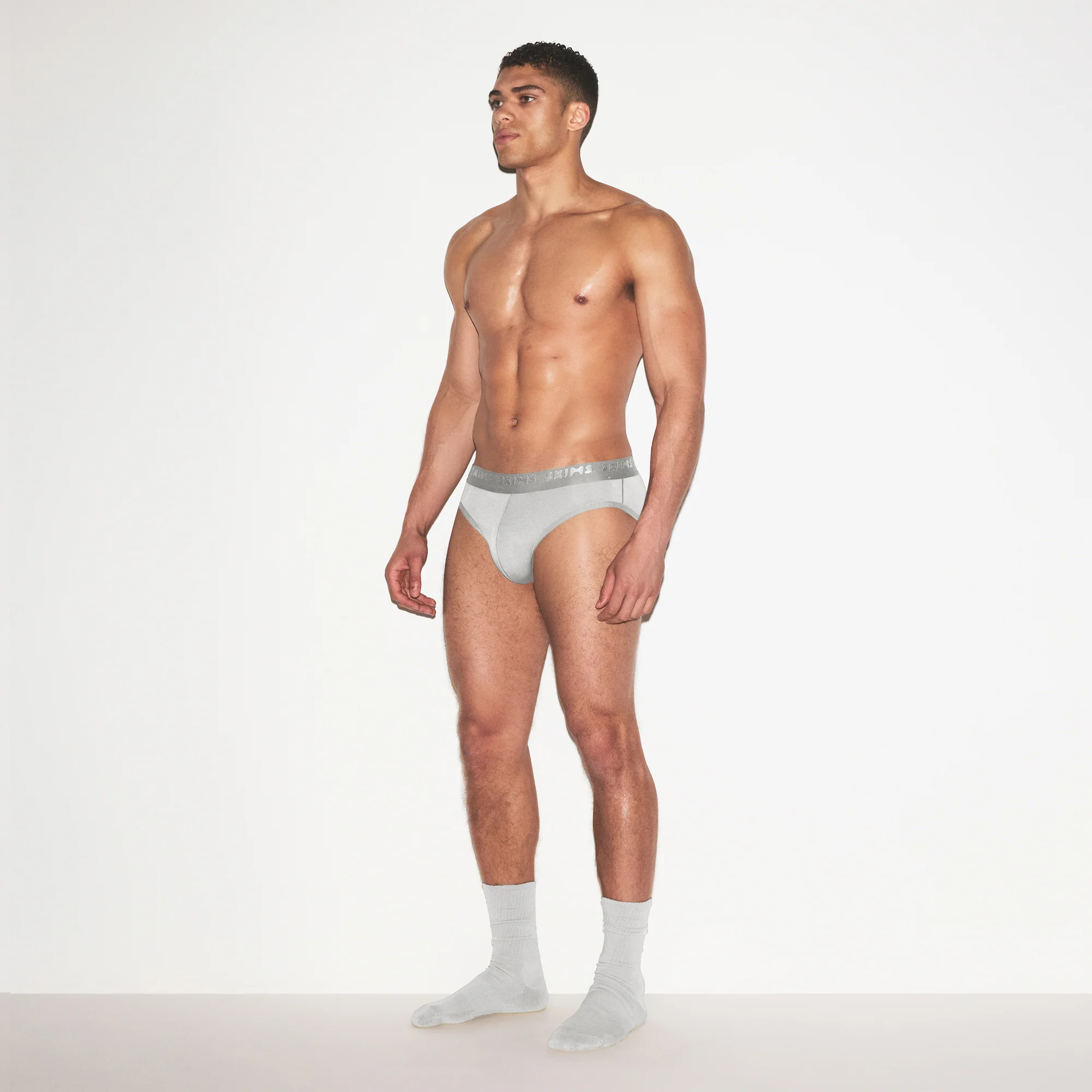 SKIMS STRETCH MENS BRIEF 3-PACK | GUNMETAL MULTI
