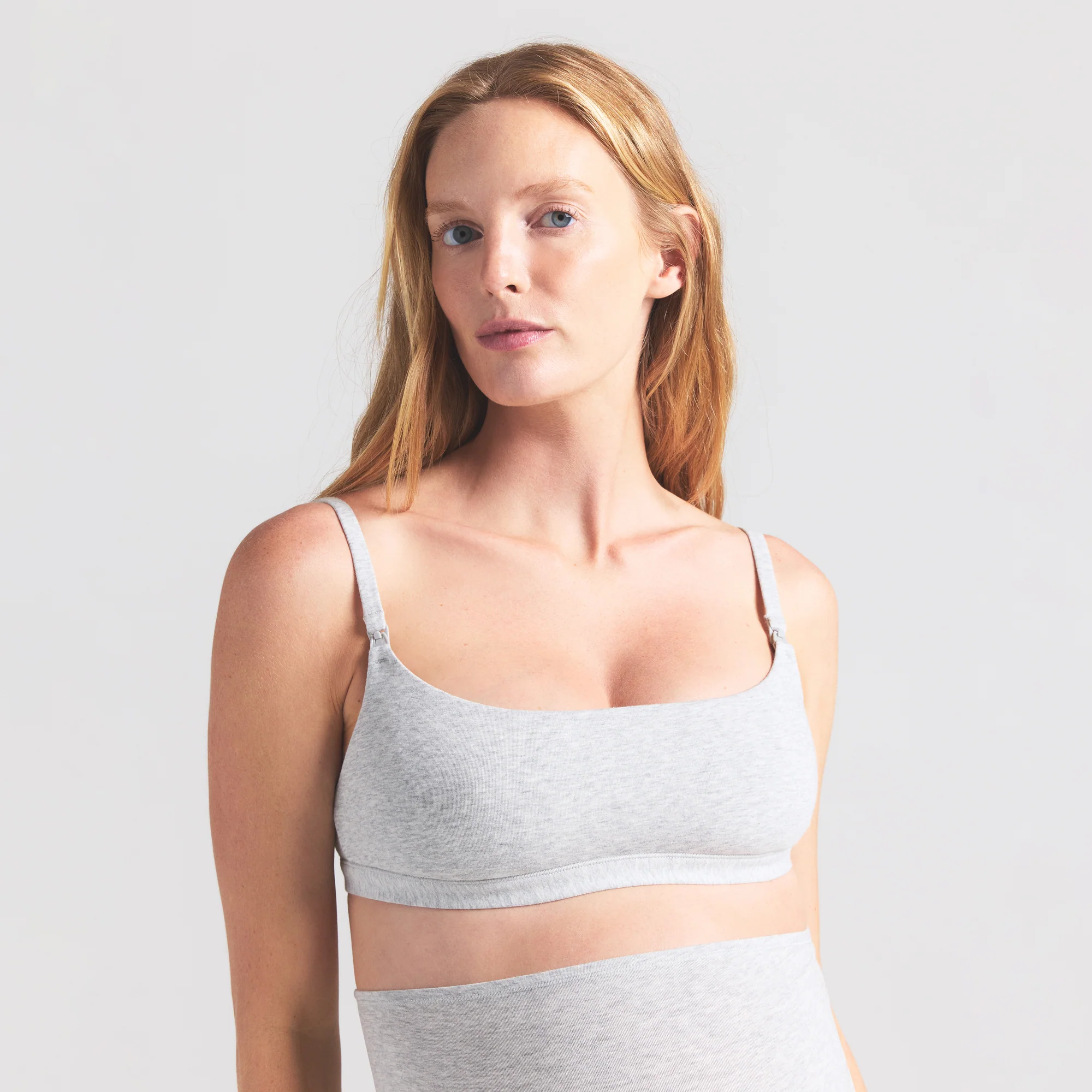 COTTON JERSEY MATERNITY NURSING SCOOP BRALETTE | SOOT