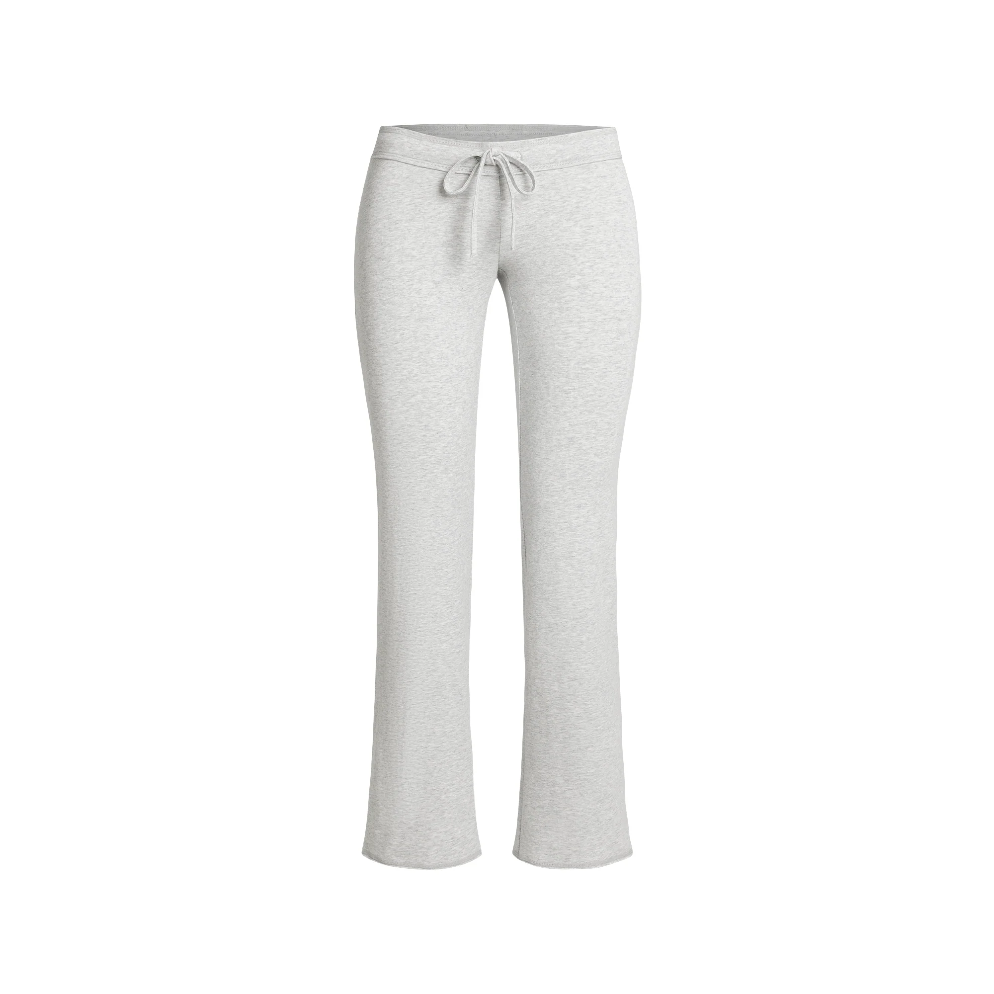 COTTON JERSEY LOW RISE CROP PANT | REDWOOD